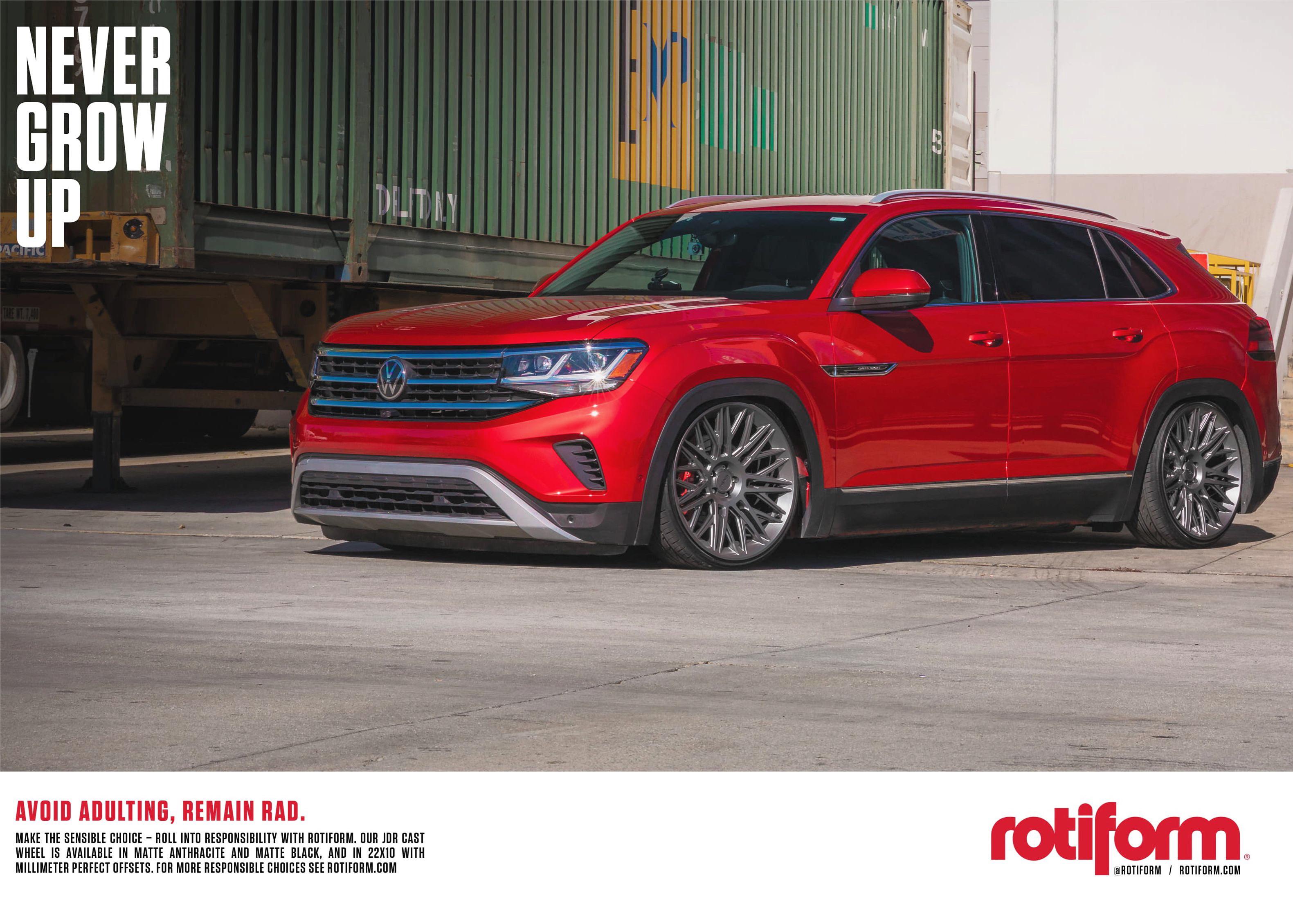 My Atlas Cross Sport in a Rotiform advert for their 22x10” JDR wheels