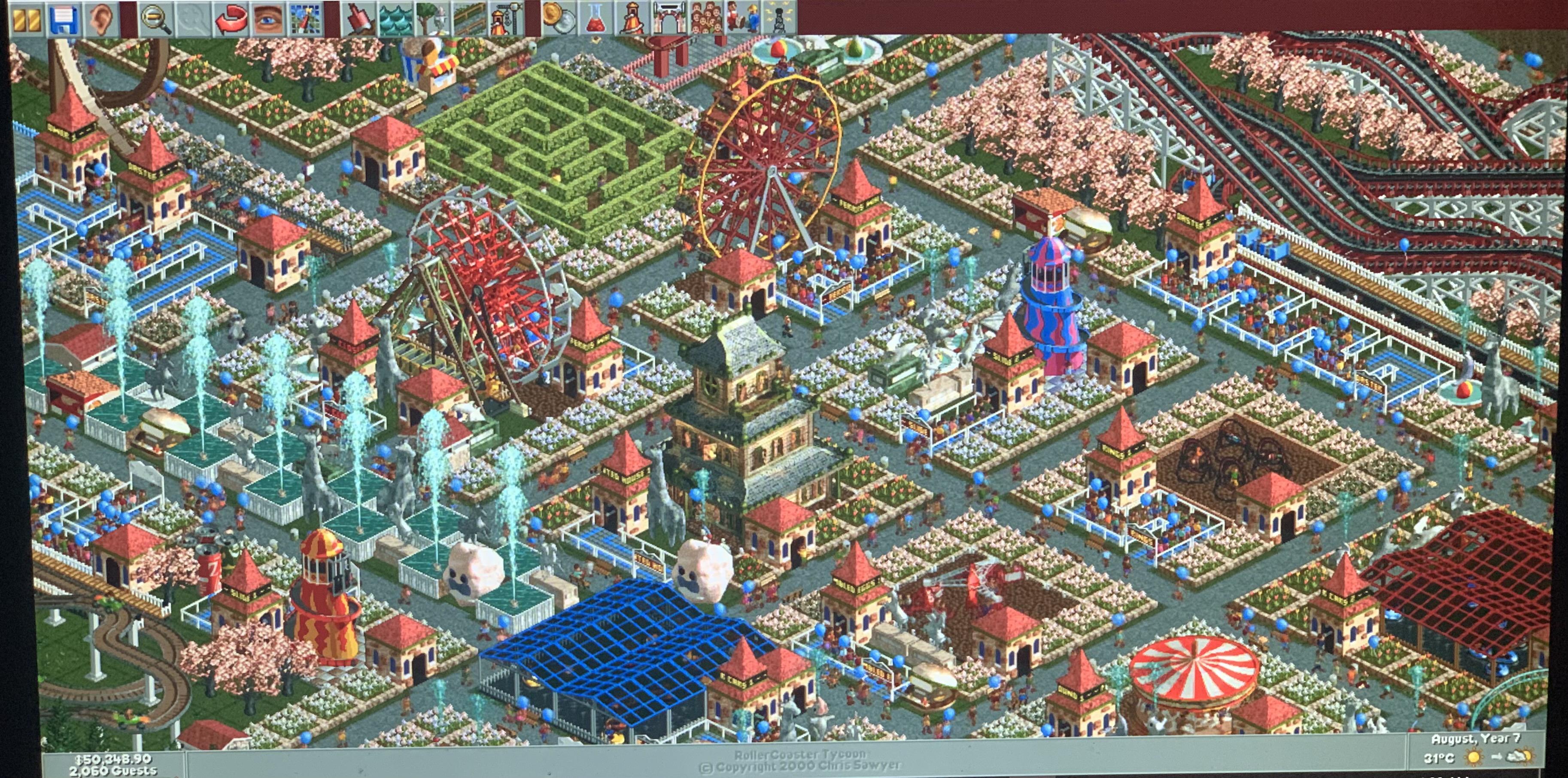 Haven't played since I was a kid and decided to buy RCT off Steam