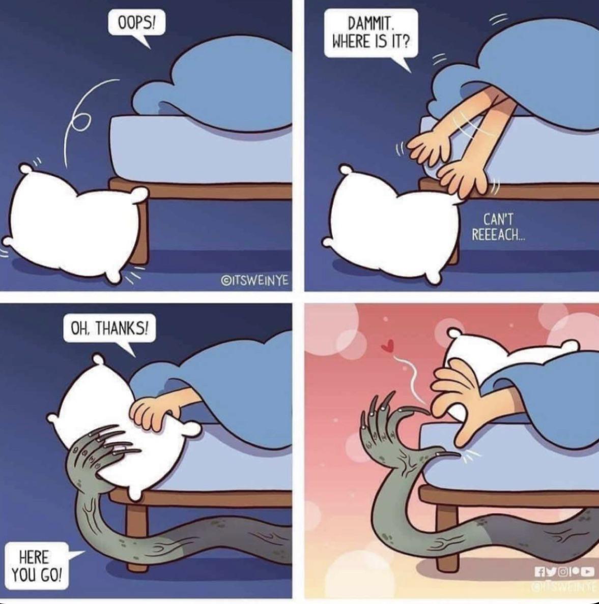 Friends with the monster under my bed r/Wholesomeholup