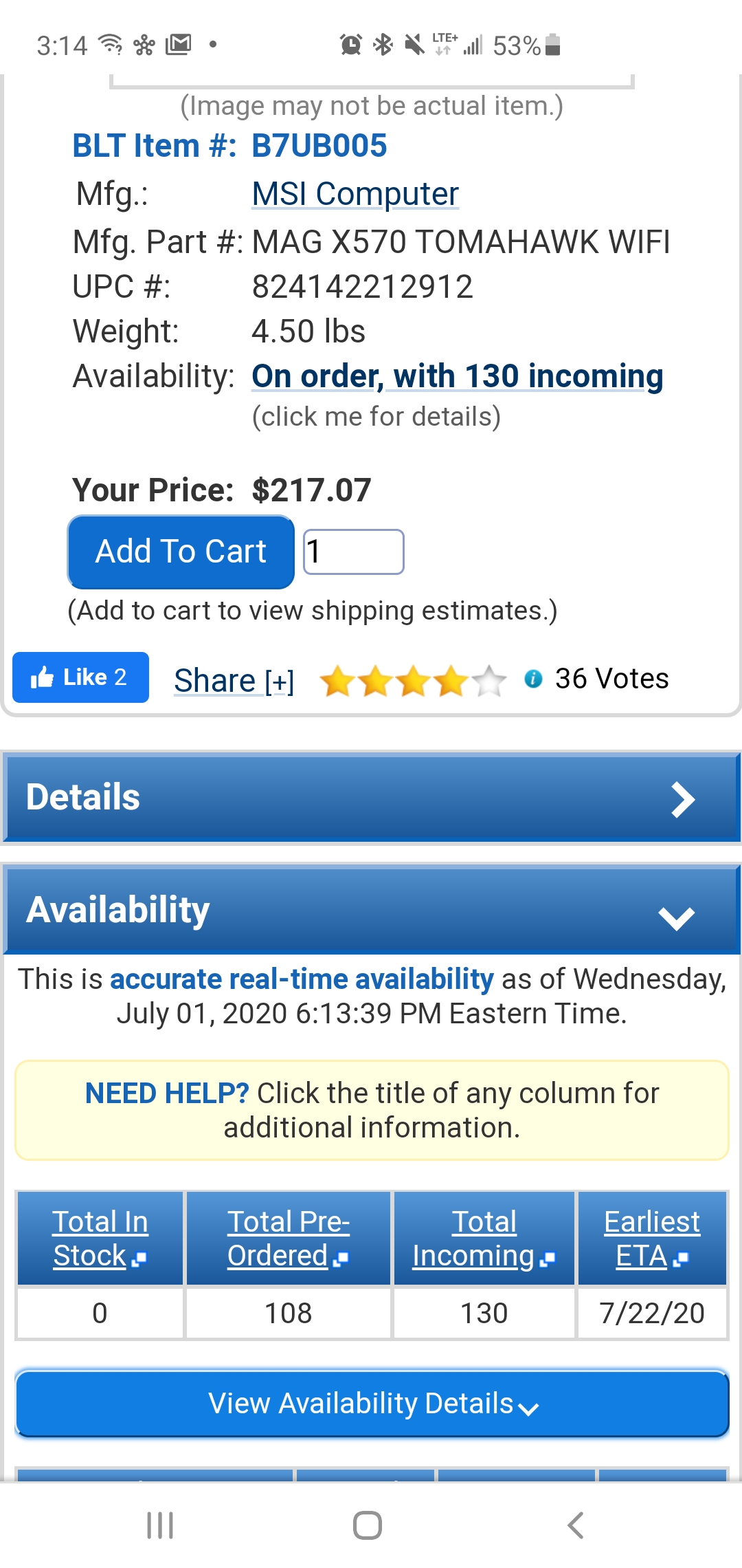 Shopblt is getting some x570 Tomahawks in stock soon if you want to