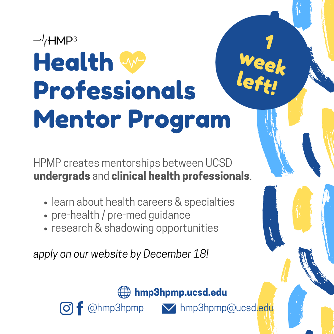 Premed/Prehealth Looking for Shadowing & Research? Apply by December