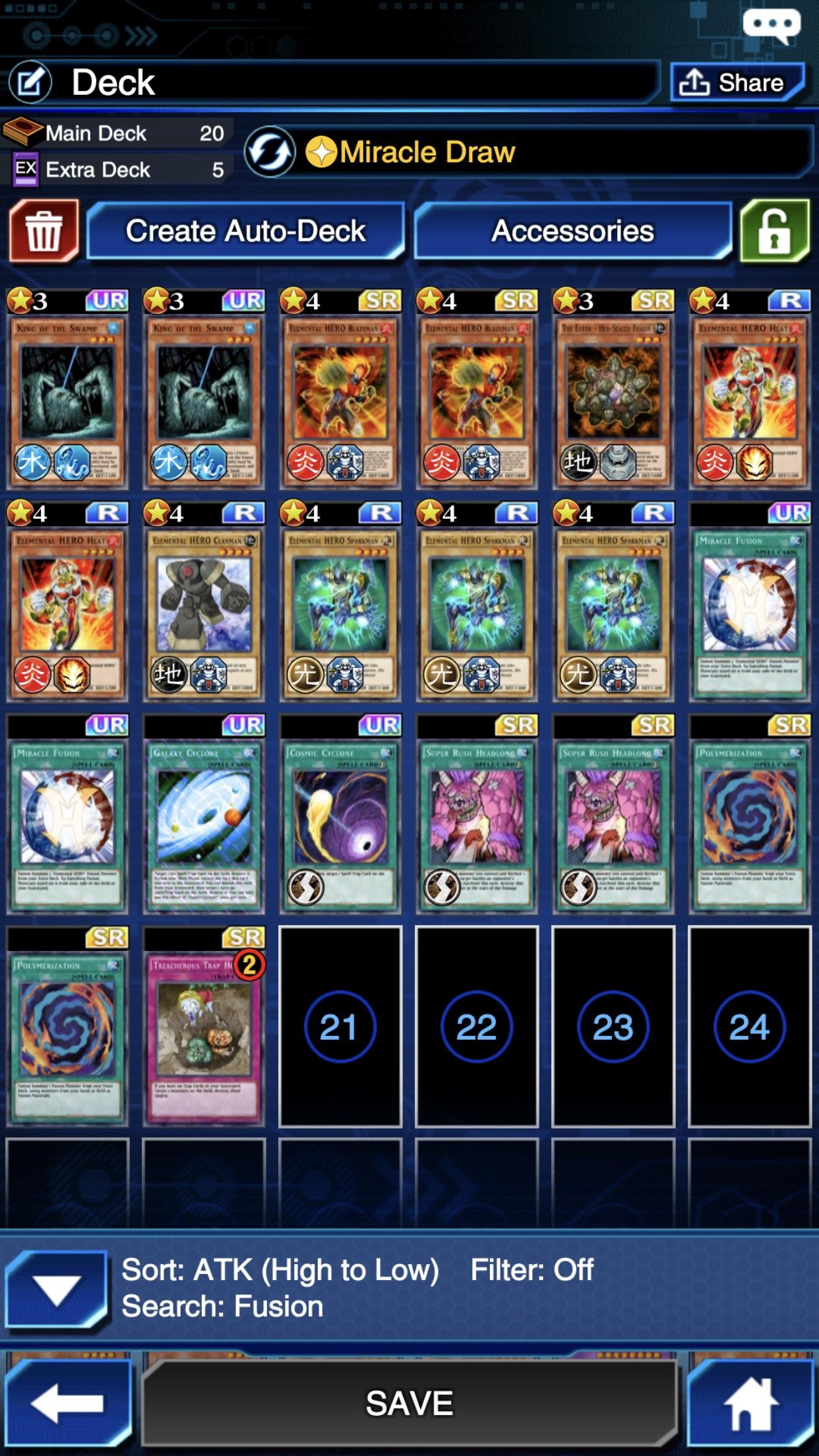 [Deck] Elemental Hero advice DuelLinks