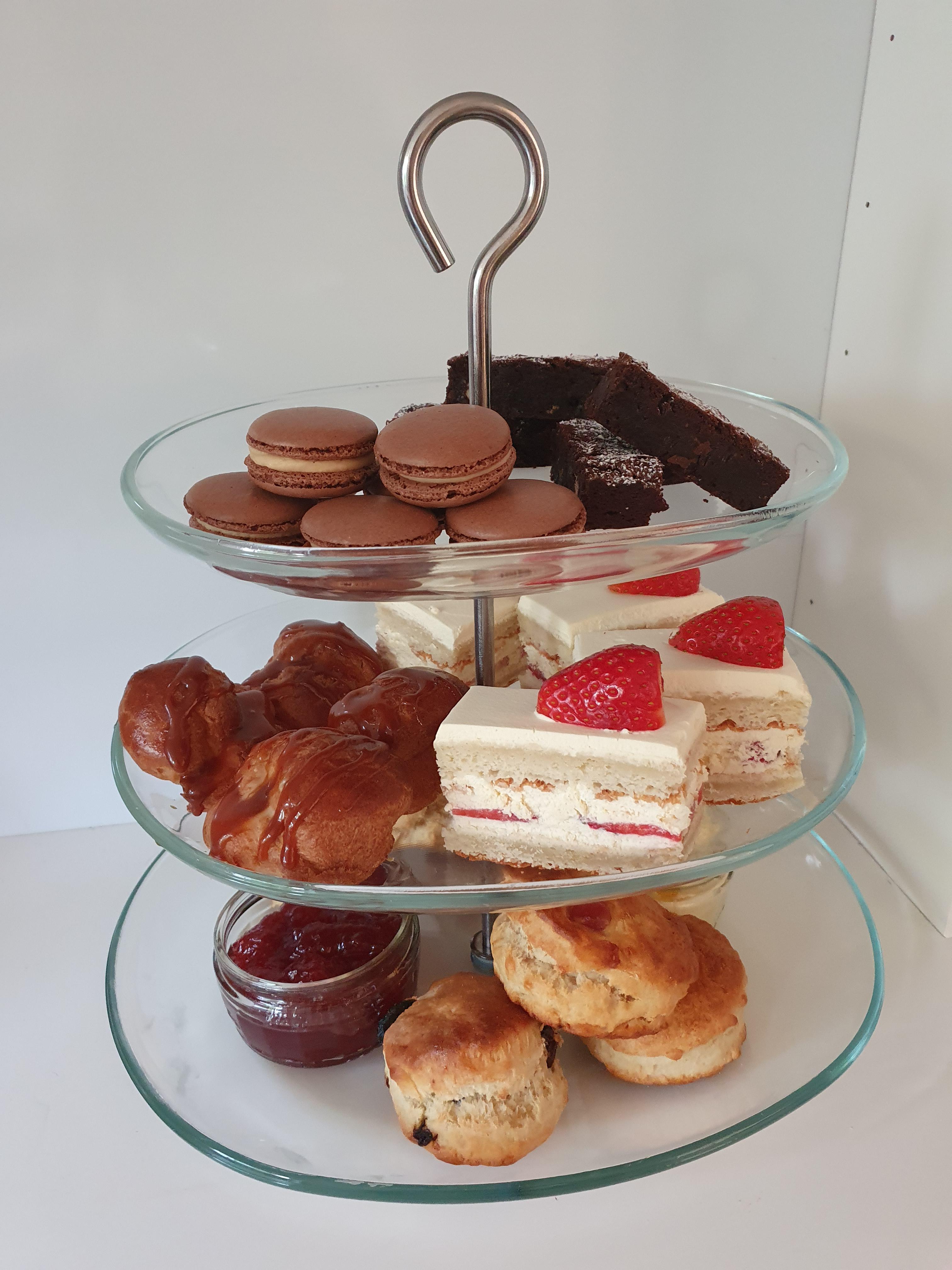 sweet stand for a homemade afternoon tea! r/Baking