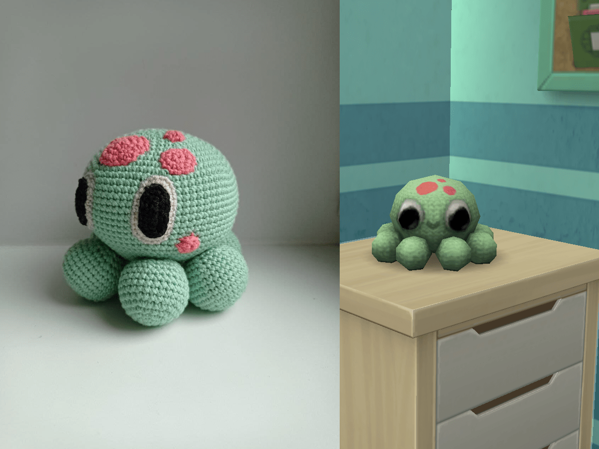 While playing Sims 4 I found a way to use yarn leftovers. Inspired by