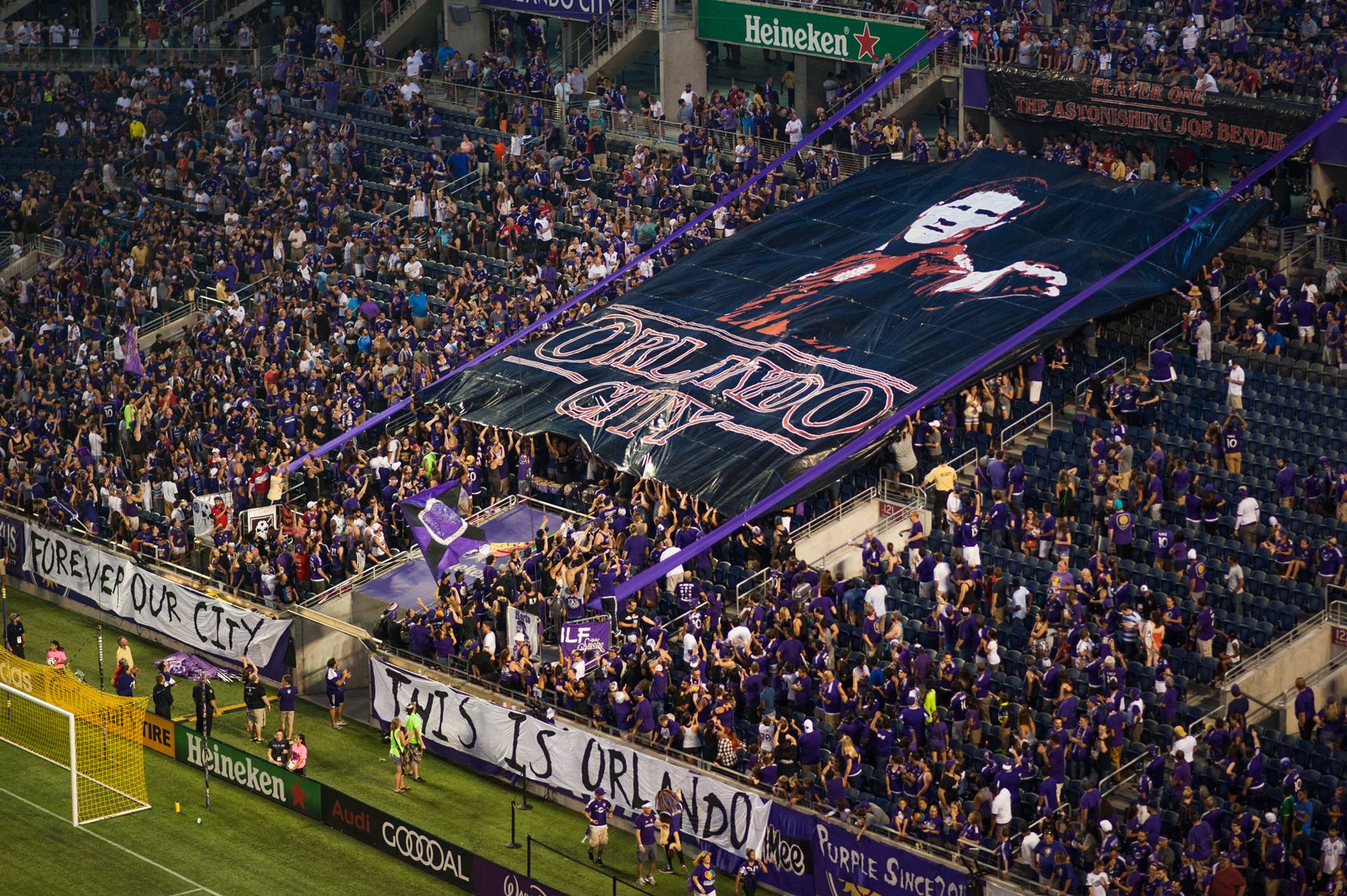 The Astonishing Joe Bendik Better photo of the tifo from saturday