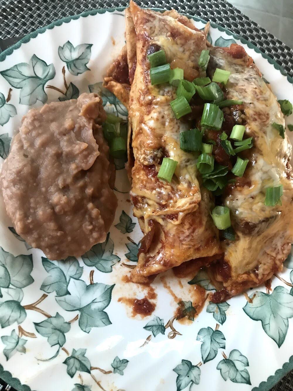 Chicken enchiladas 175 calories each r/1200isplenty
