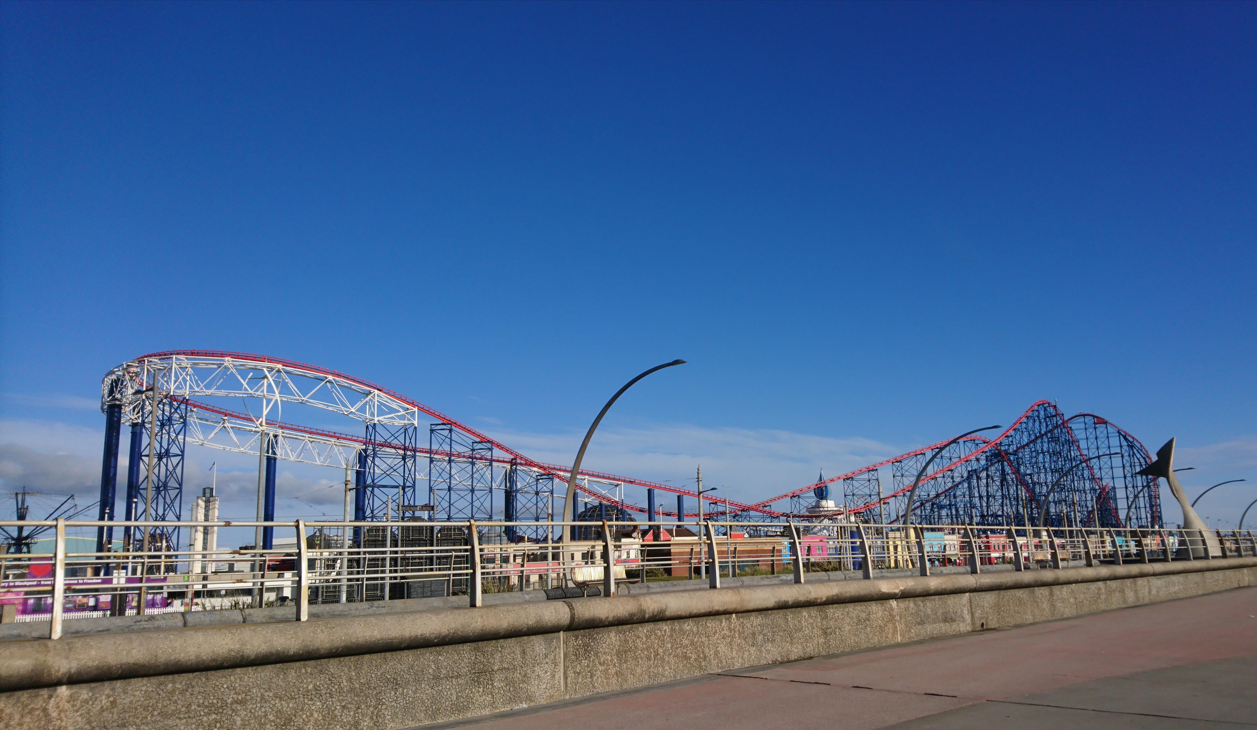 Big One at Blackpool Pleasure Beach. Insanely long