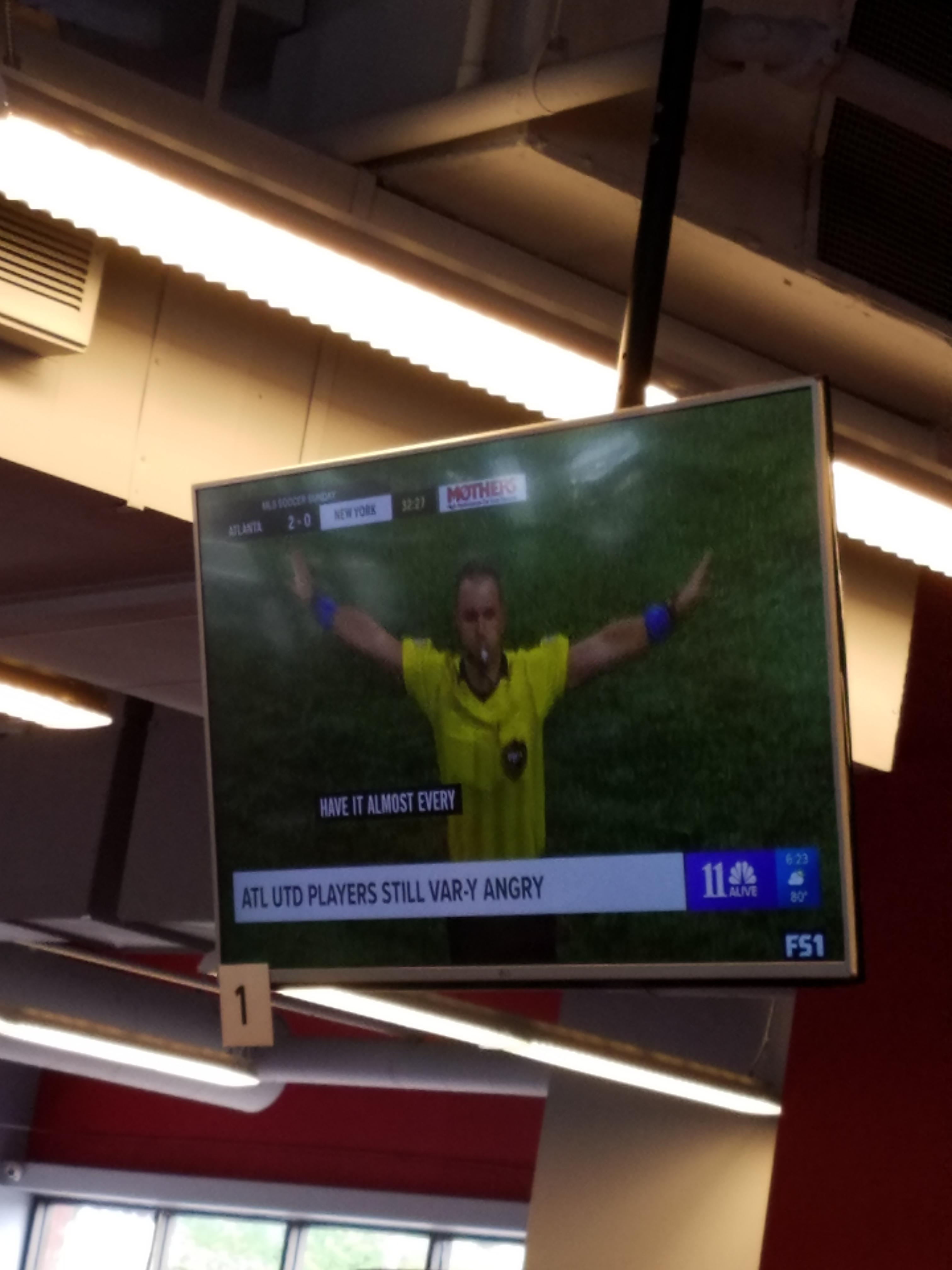 I saw this while at the gym. 11 alive saw the chance and took it