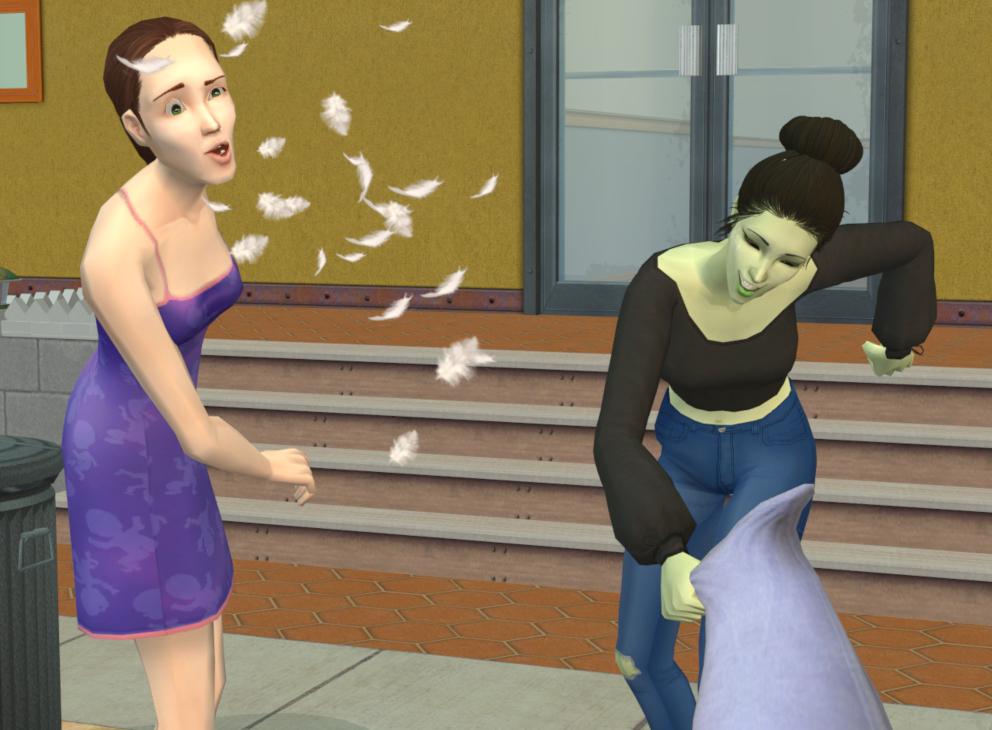 Pillow Fight r/thesims