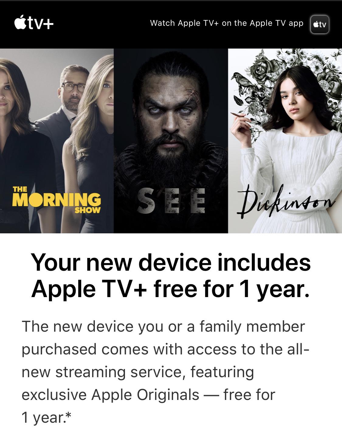 AppleCare swapped iPhones surprisingly qualify for free Apple TV+ offer
