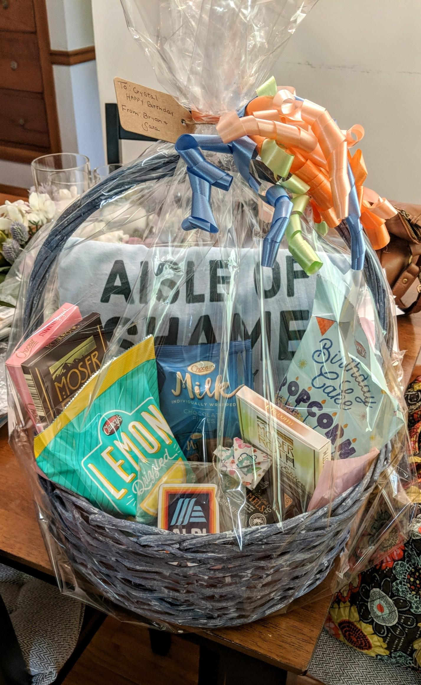 I recently made an Aldi gift basket for my sisterinlaw. I am pretty