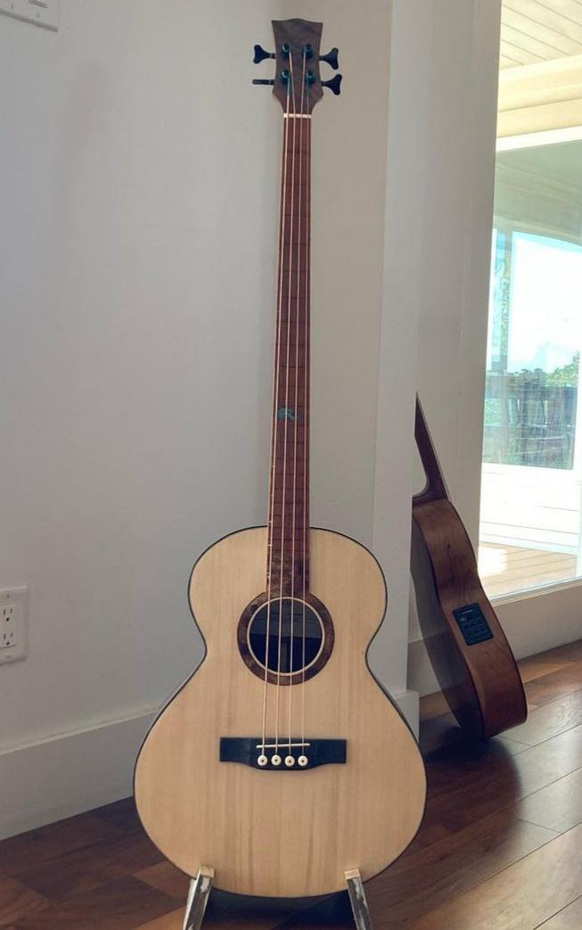 Custom Fretless Acoustic Bass. r/BassGuitar