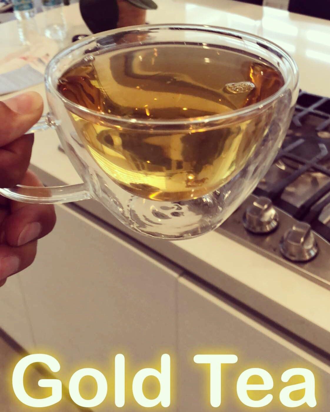 Gold Tea. [7680×4320] r/FoodPorn