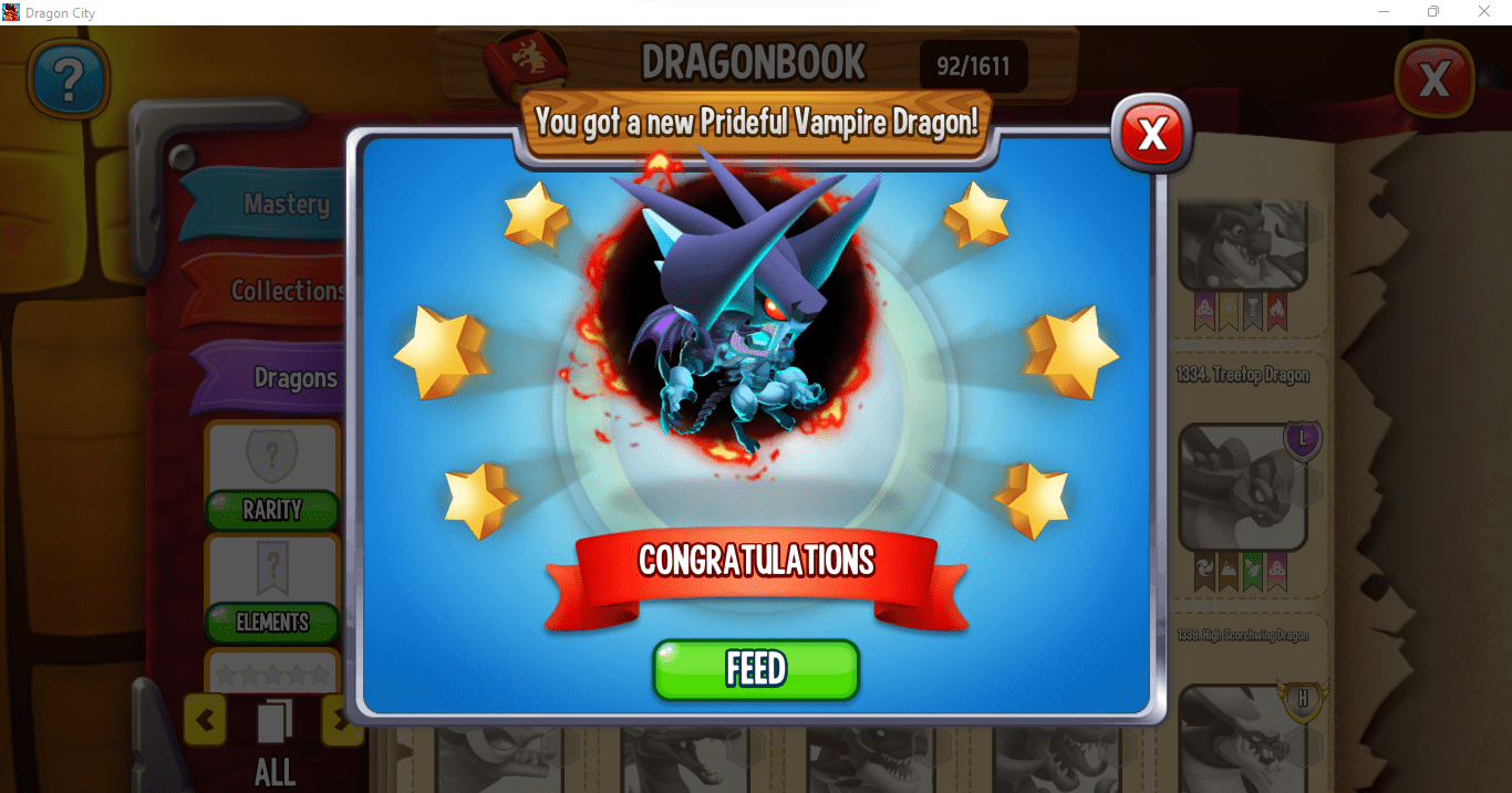 Dragon City Dark Stone Dragon