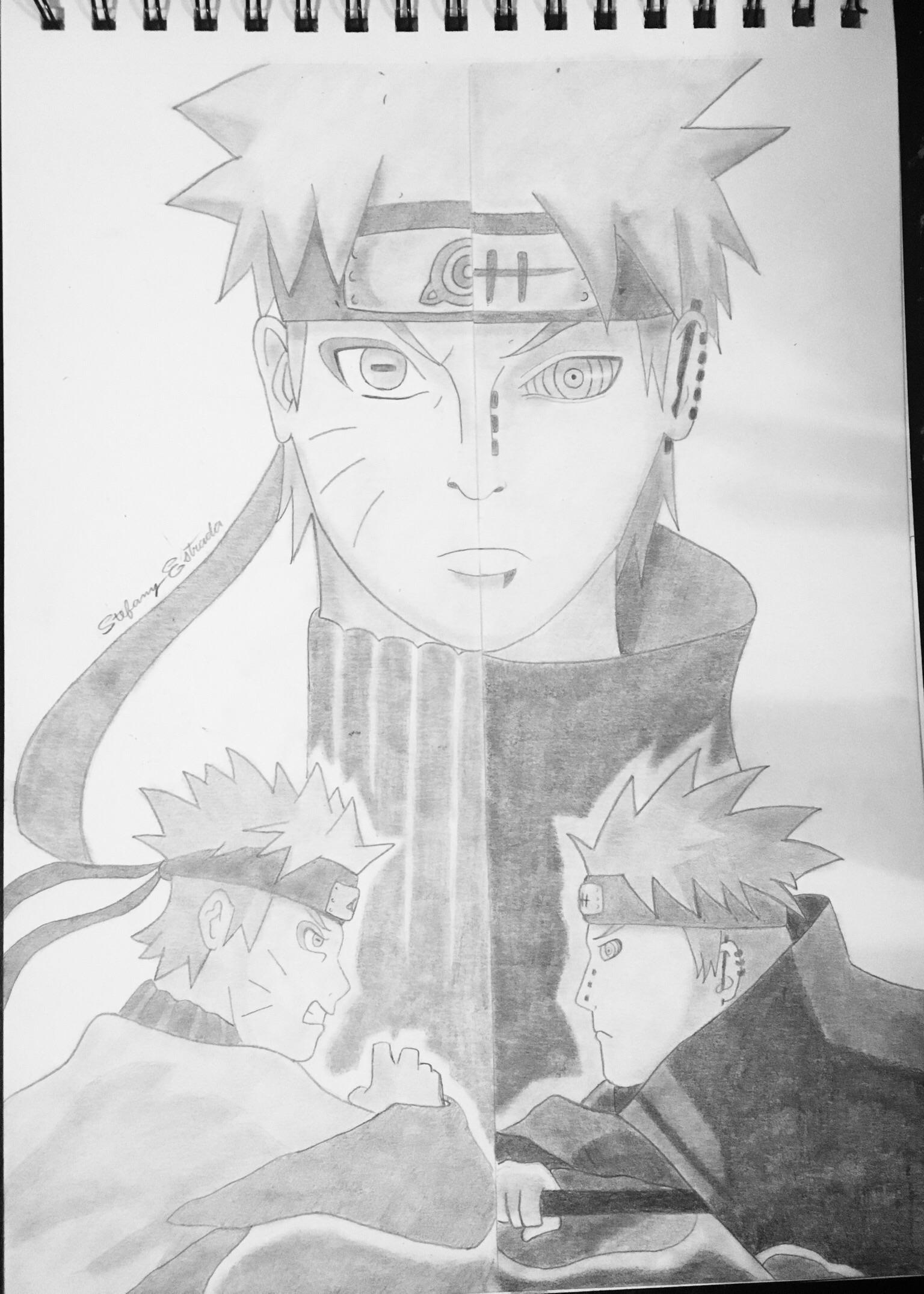 Naruto vs Pain ! Hope you guys like my fan art D r/Naruto