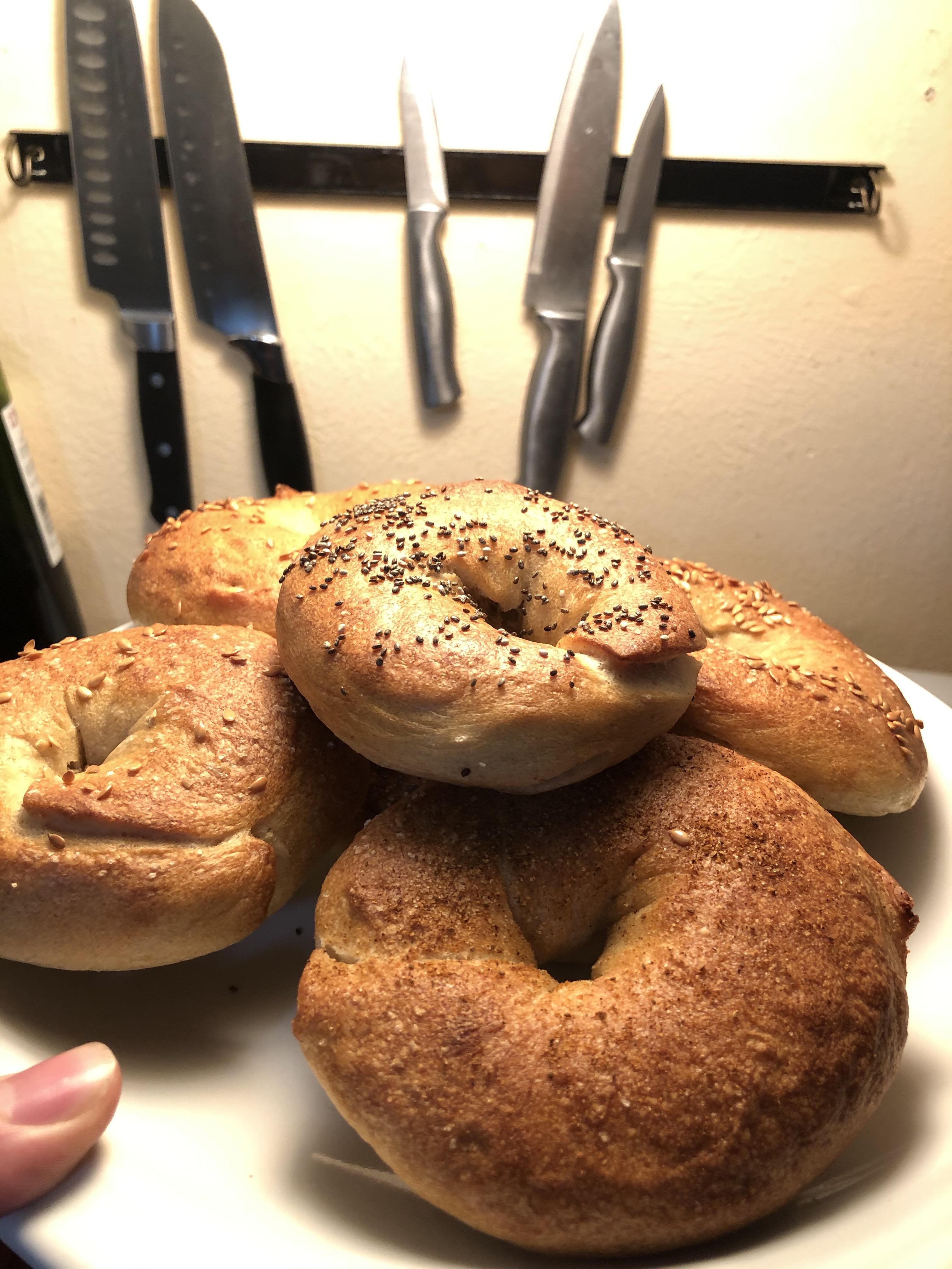 Sourdough bagels, not bad for a first try r/Sourdough