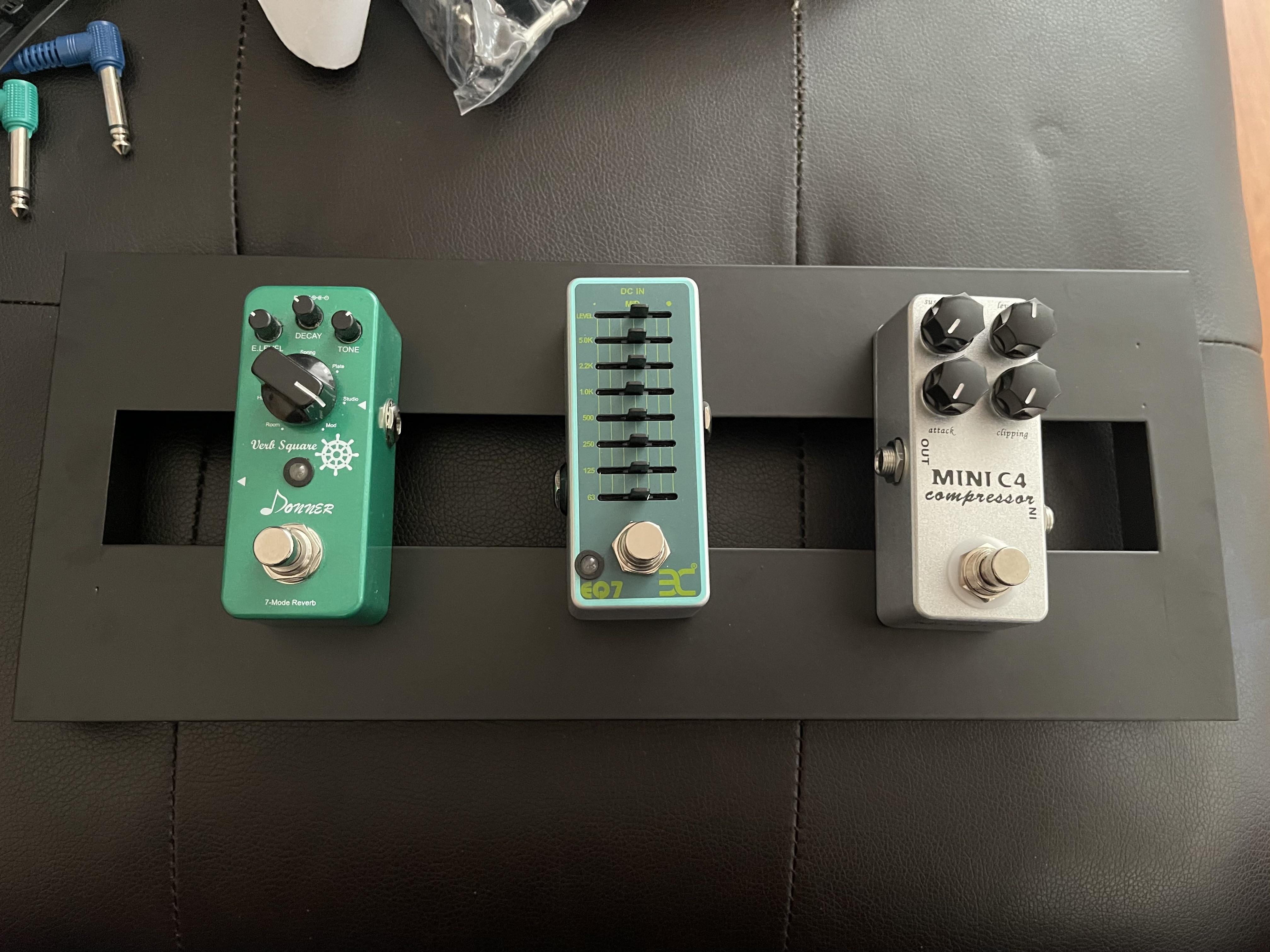 A mini effects rig for my wife’s home Karaoke set up. Agree with the