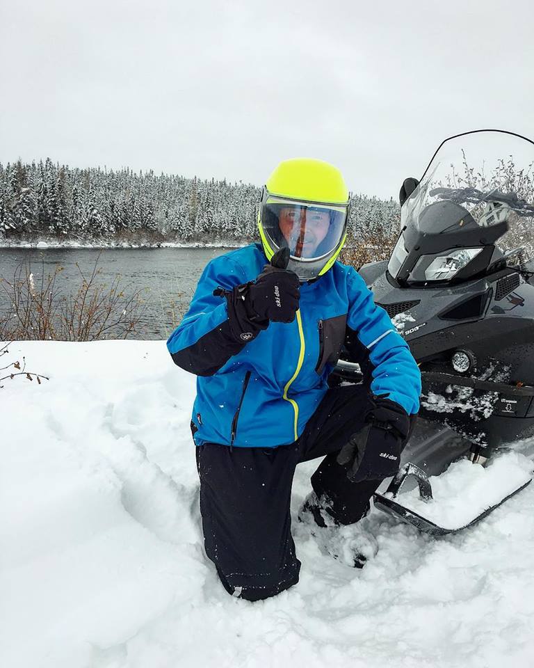 First ride of the Season here in Labrador City, NL. SkiDoo Skandic SWT