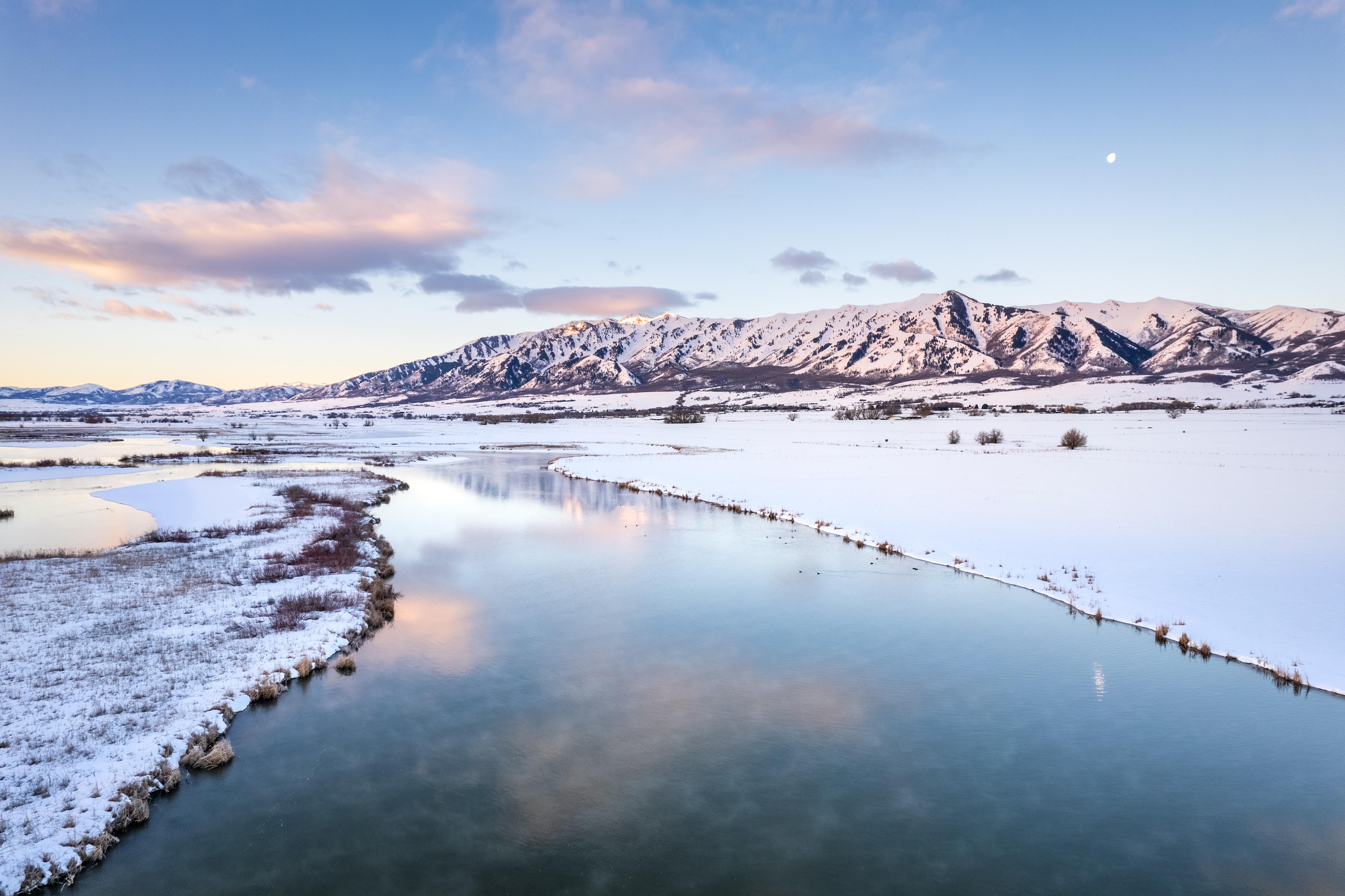 First Light on the Wellsville Mountains, Cache Valley, Ut [5440 x 3624