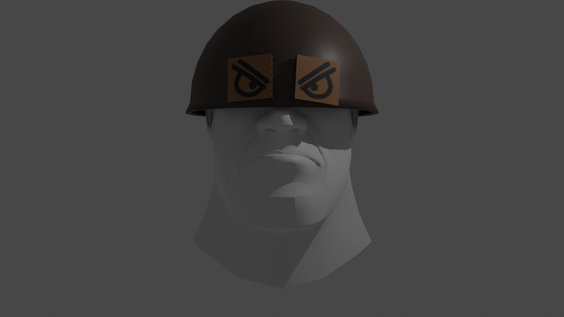 I've decided to try and make a hat for soldier and this is the render