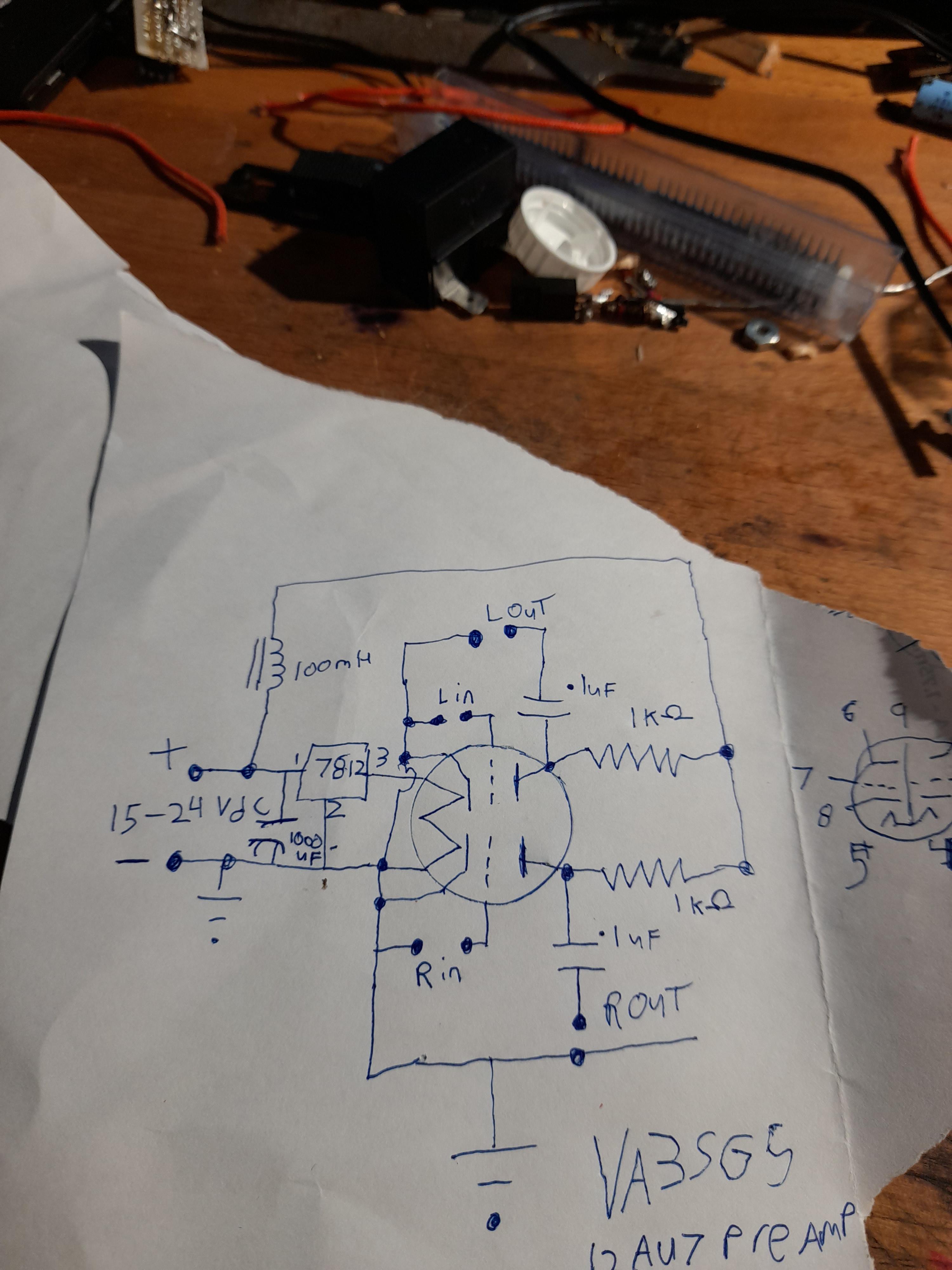 12au7 preamp schematics : r/electronics