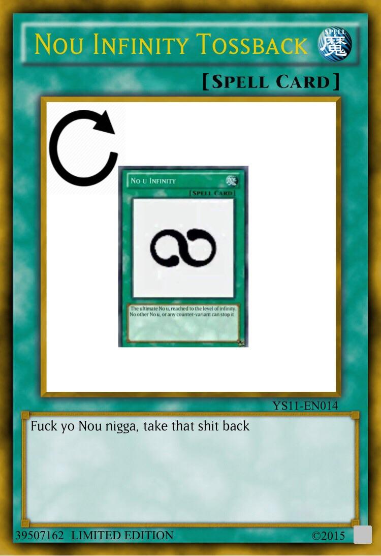 When someone hits you with a “Nou Infinity” use this to reverse their