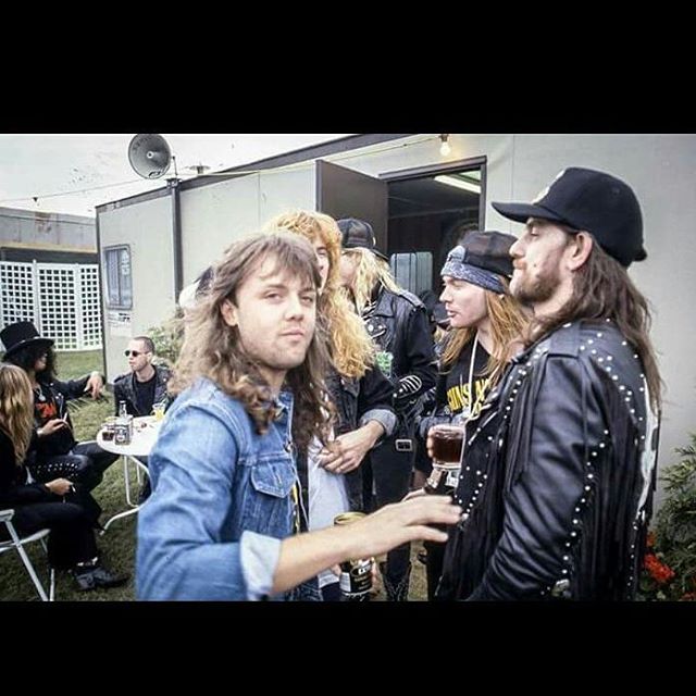 Just a couple of Monsters of Rock hanging out (Castle Donington, 1988