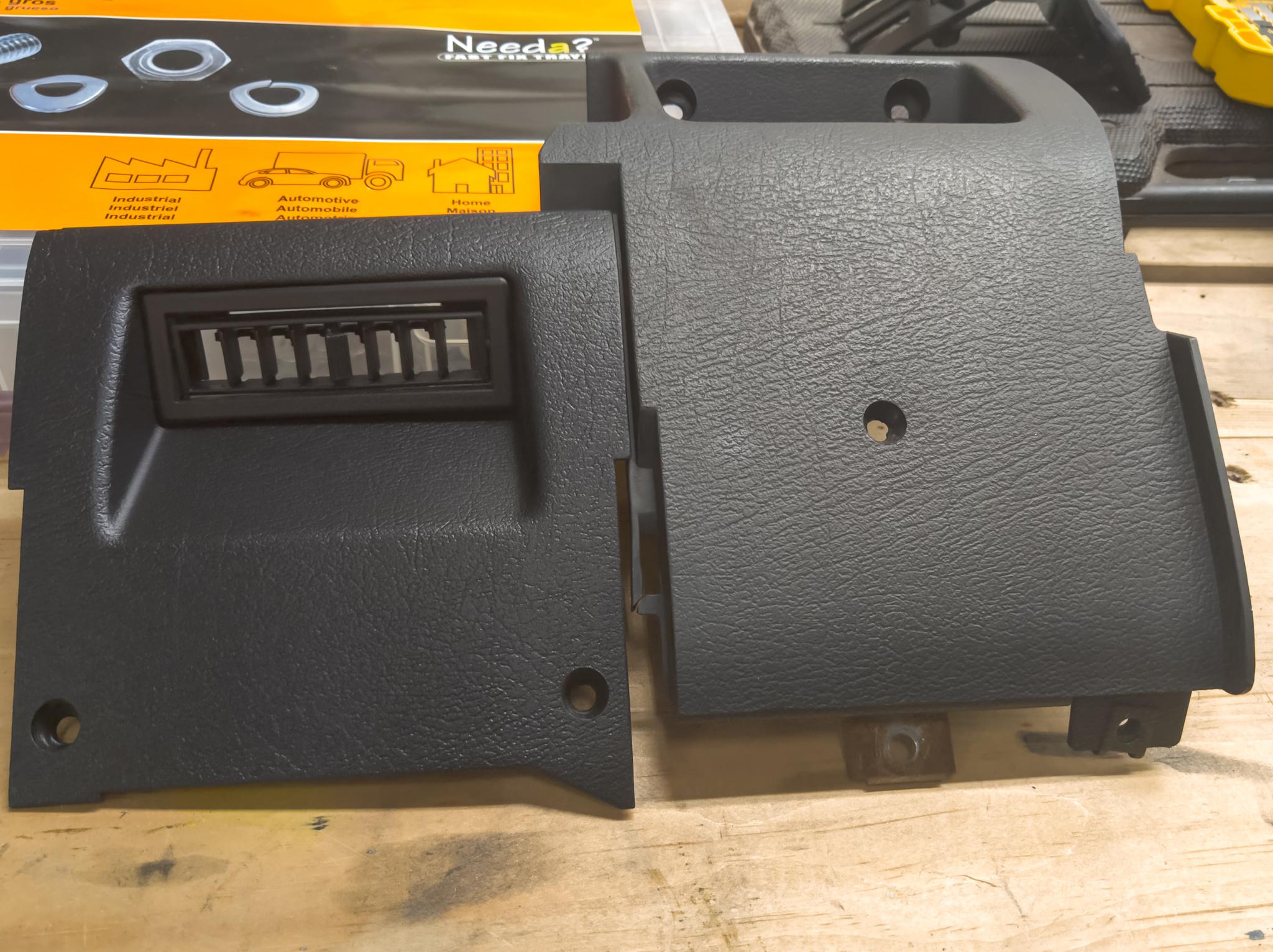 Redoing the interior plastics from the factory equipped medium gray to