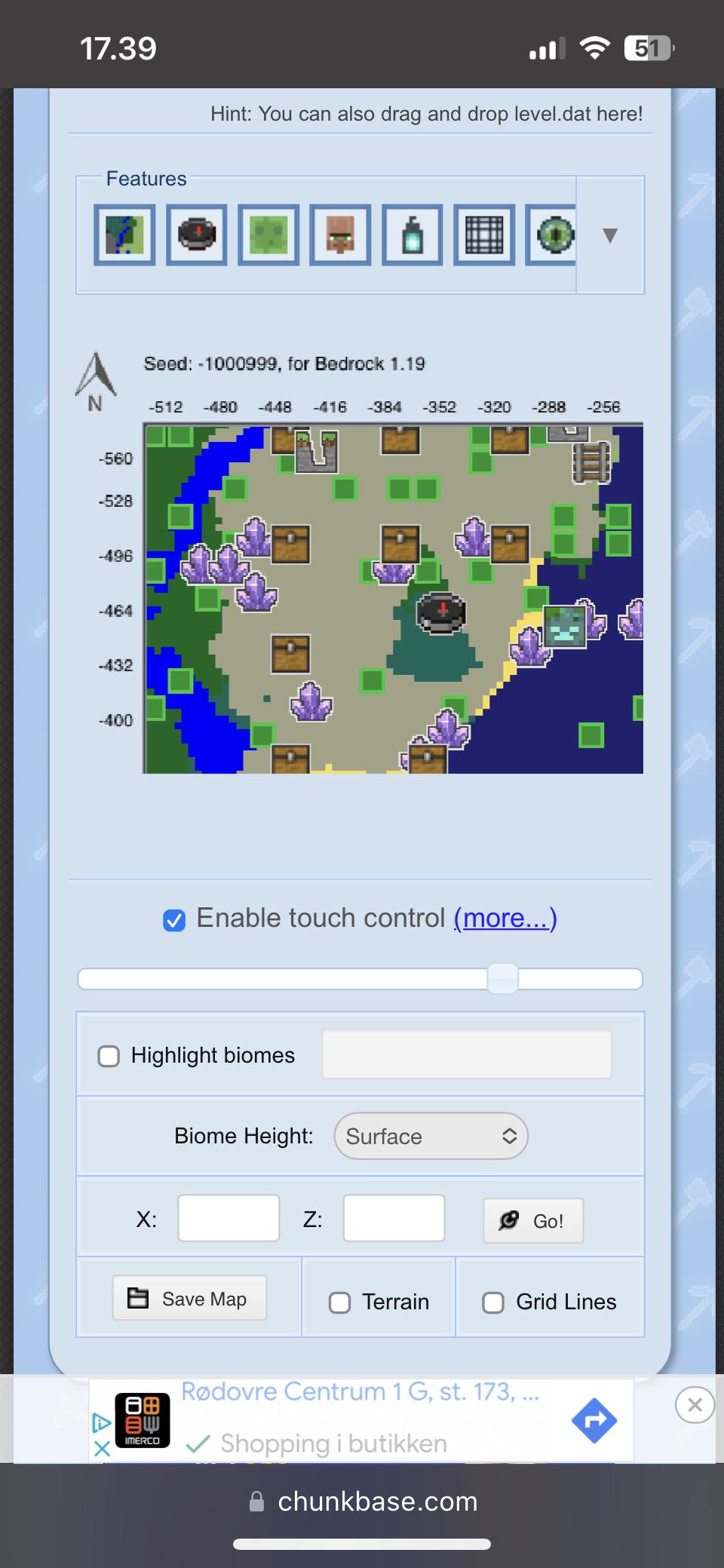 Found this whilst making a new world. (Chests are buried treasure and