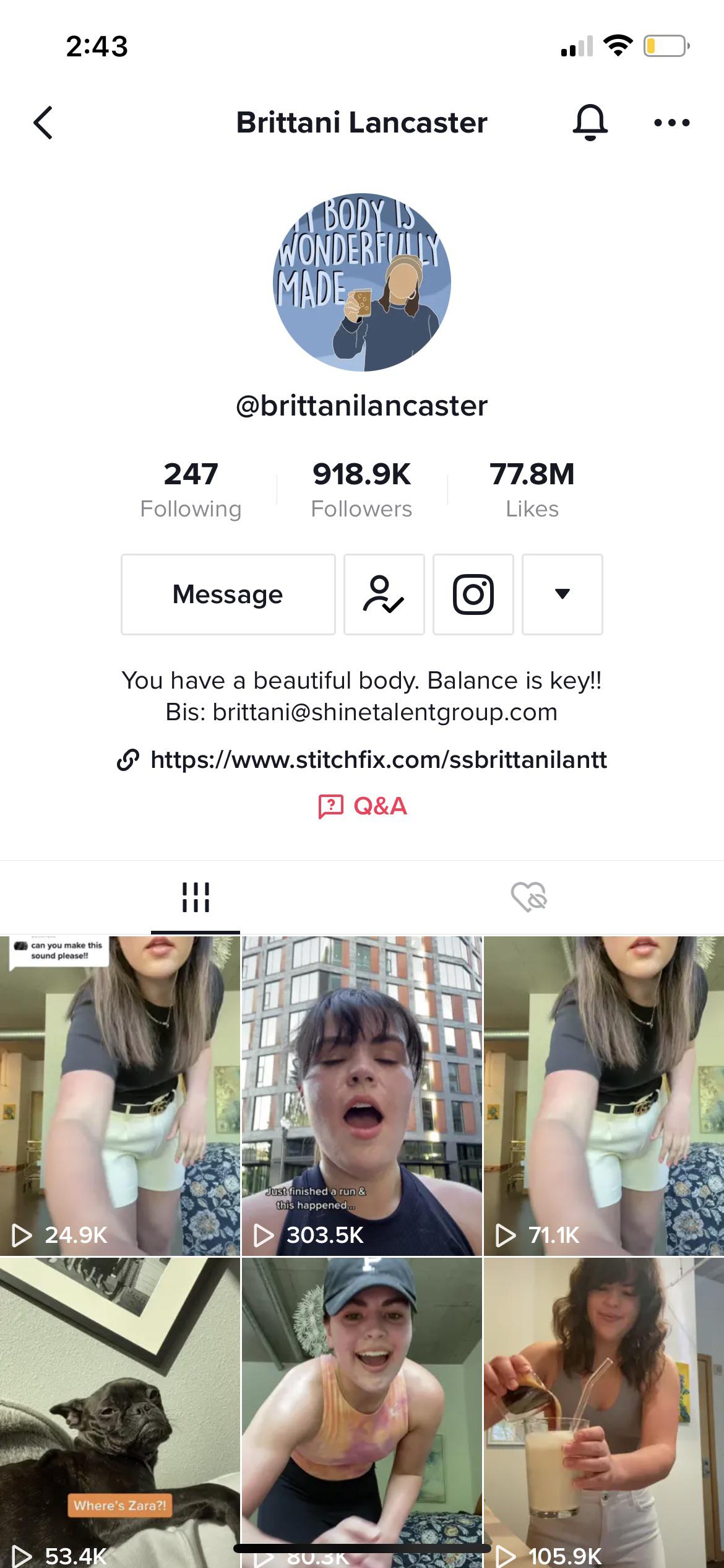 Anyone else feel like Brittani Lancaster has changed? She did an ad for