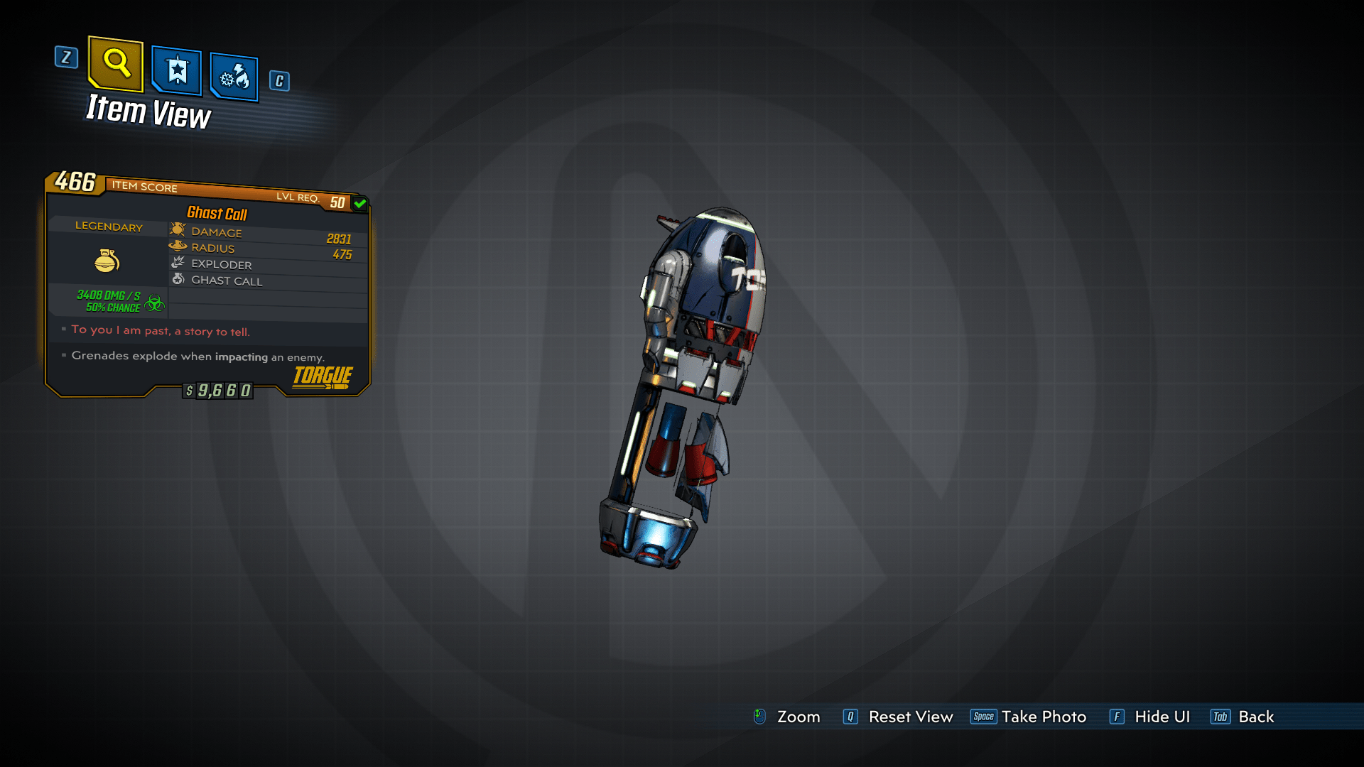 Bloody Harvest legendary grenade mod Ghast Call r/borderlands3