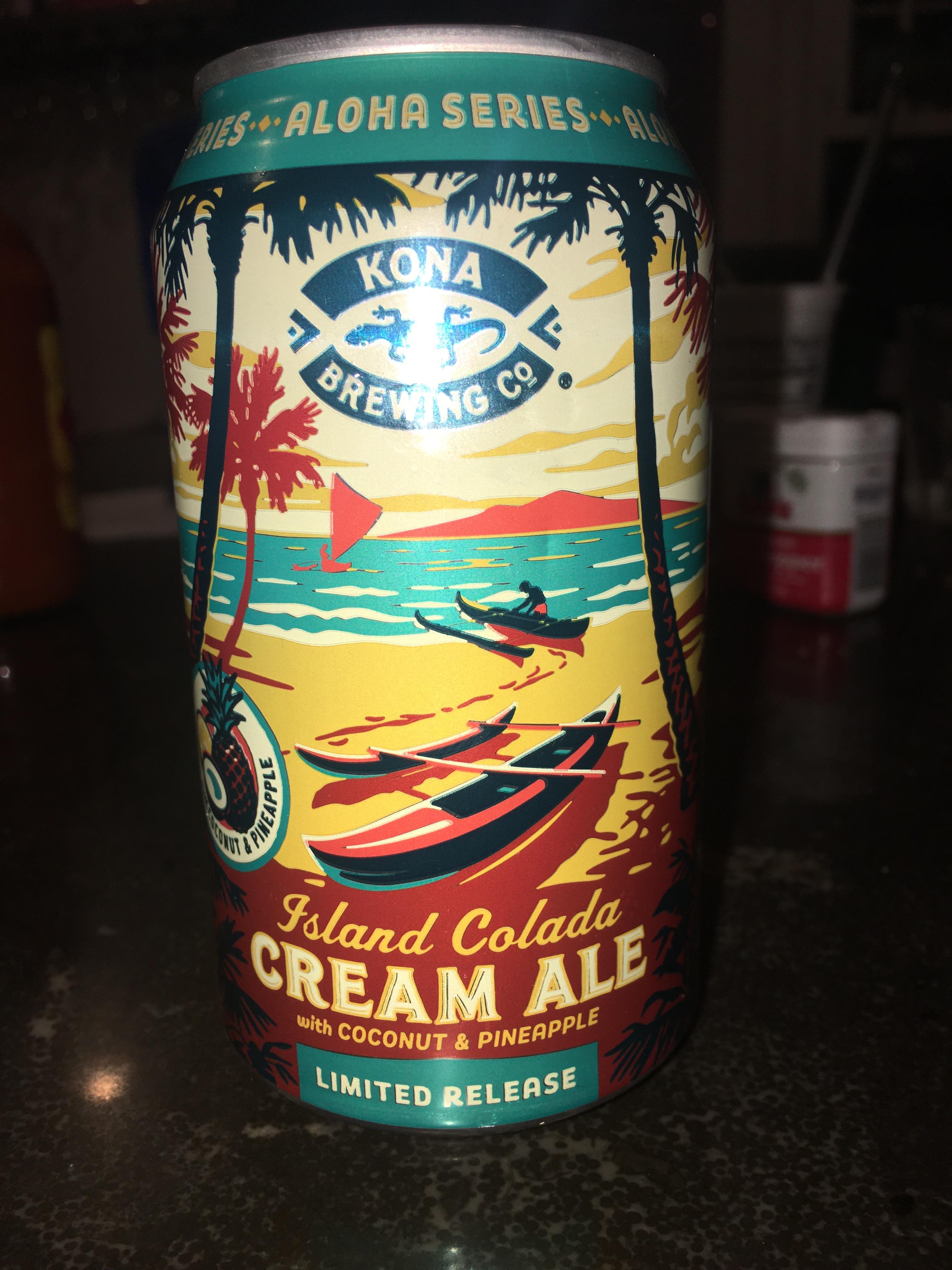 Kona Brewing Co. Island Colada cream ale bursting with coconut and