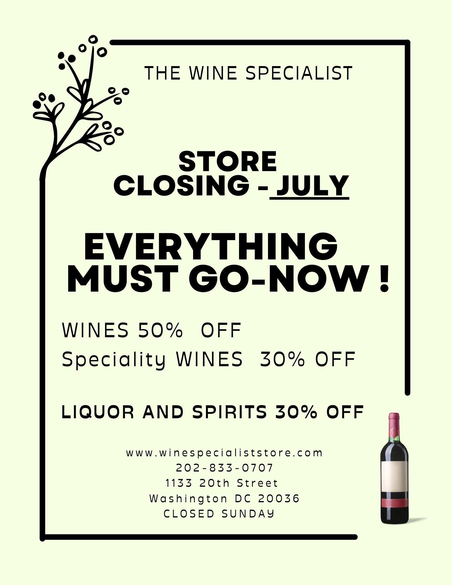 Store going out of business dcwhisky