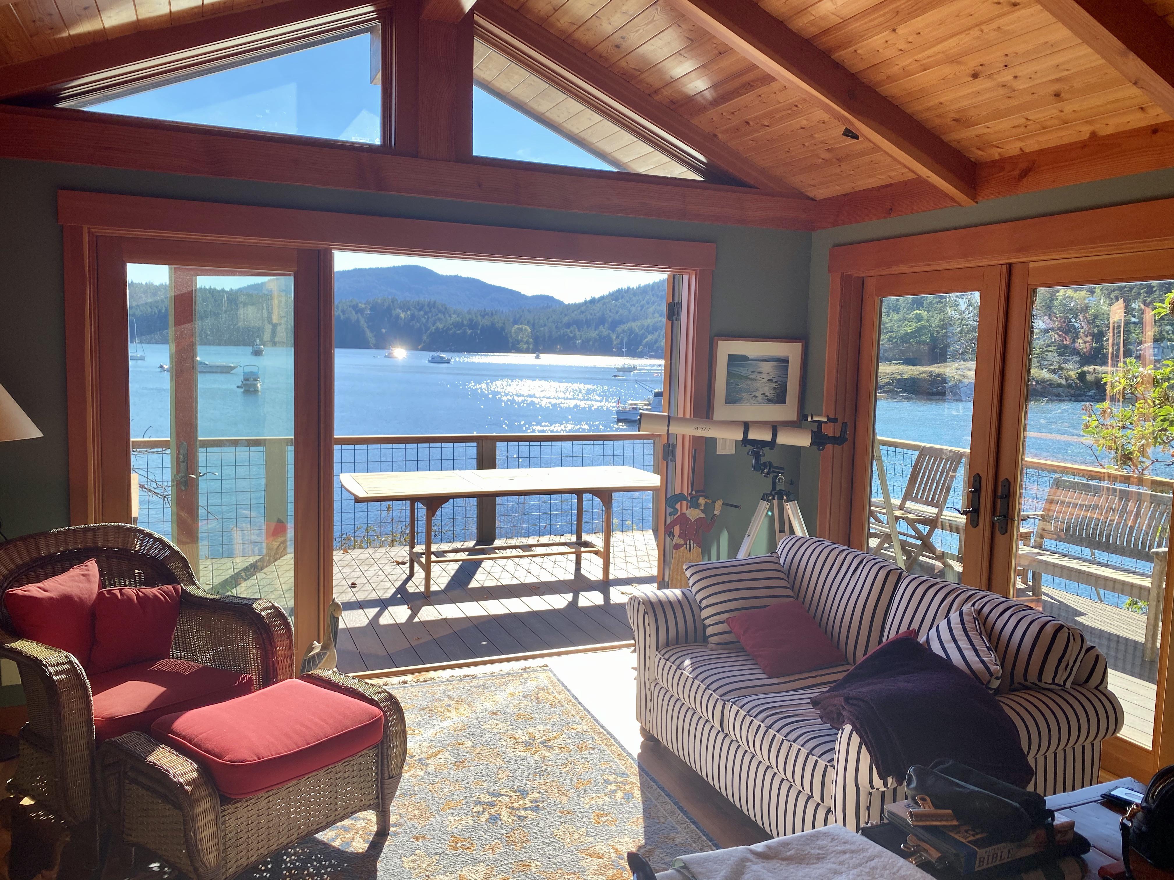 Can’t beat the views from our cabin in the San Juan islands. r/CabinPorn