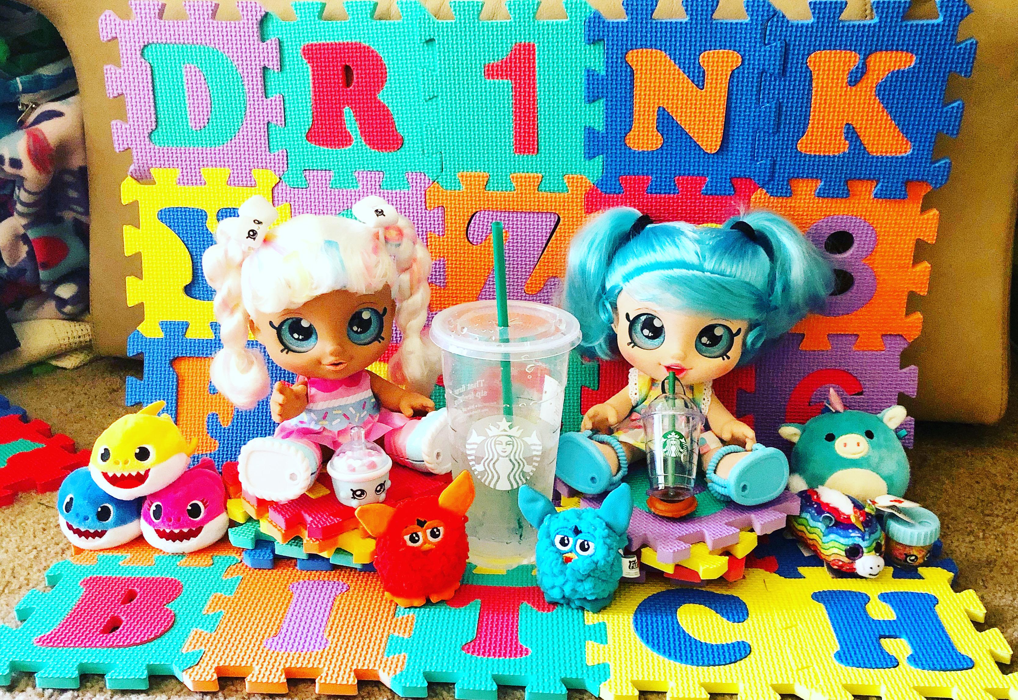 Found some mini Furbys at Goodwill and made this. : r/furby