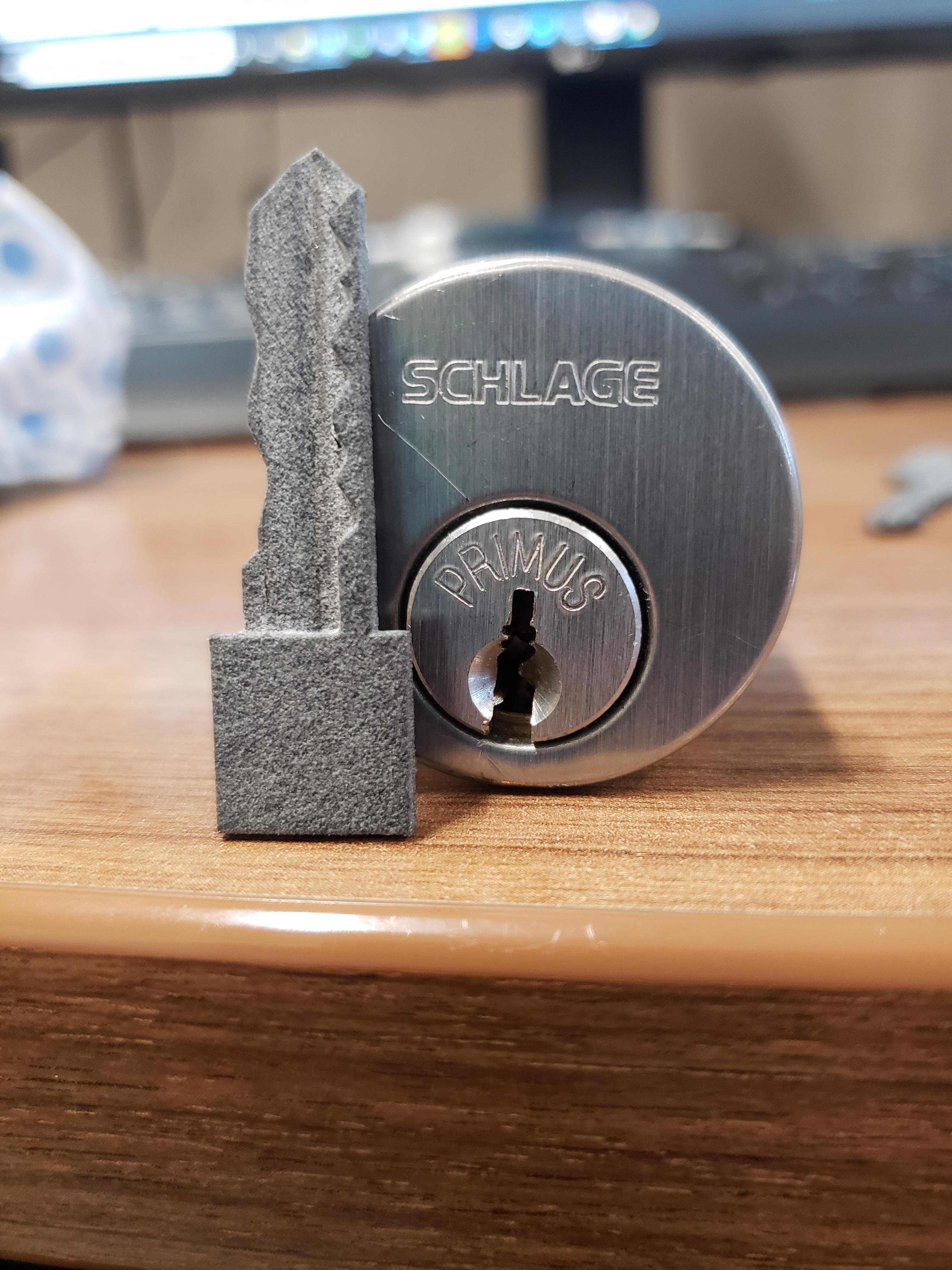 3D printed a primus key after picking and decoding r/lockpicking