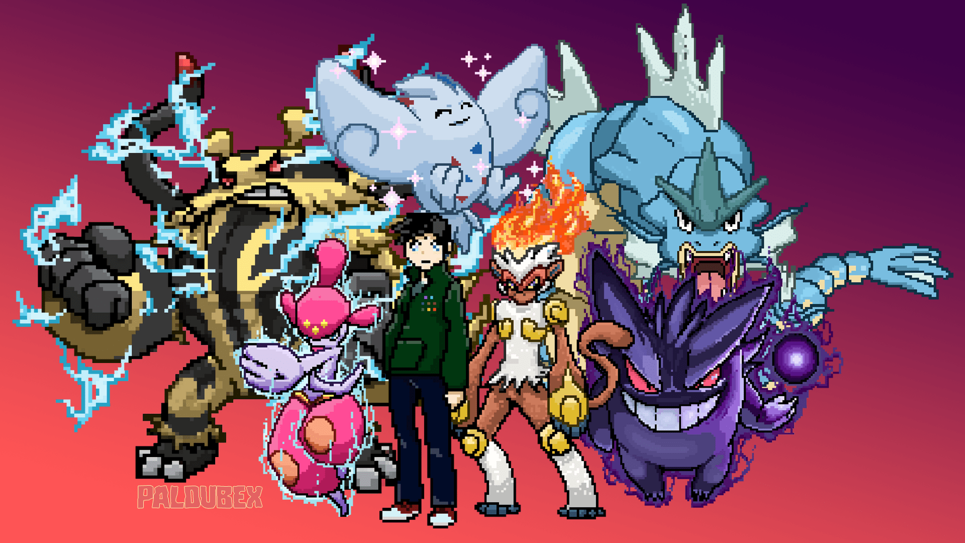 Drew my team in Brilliant Diamond. ) r/pokemon