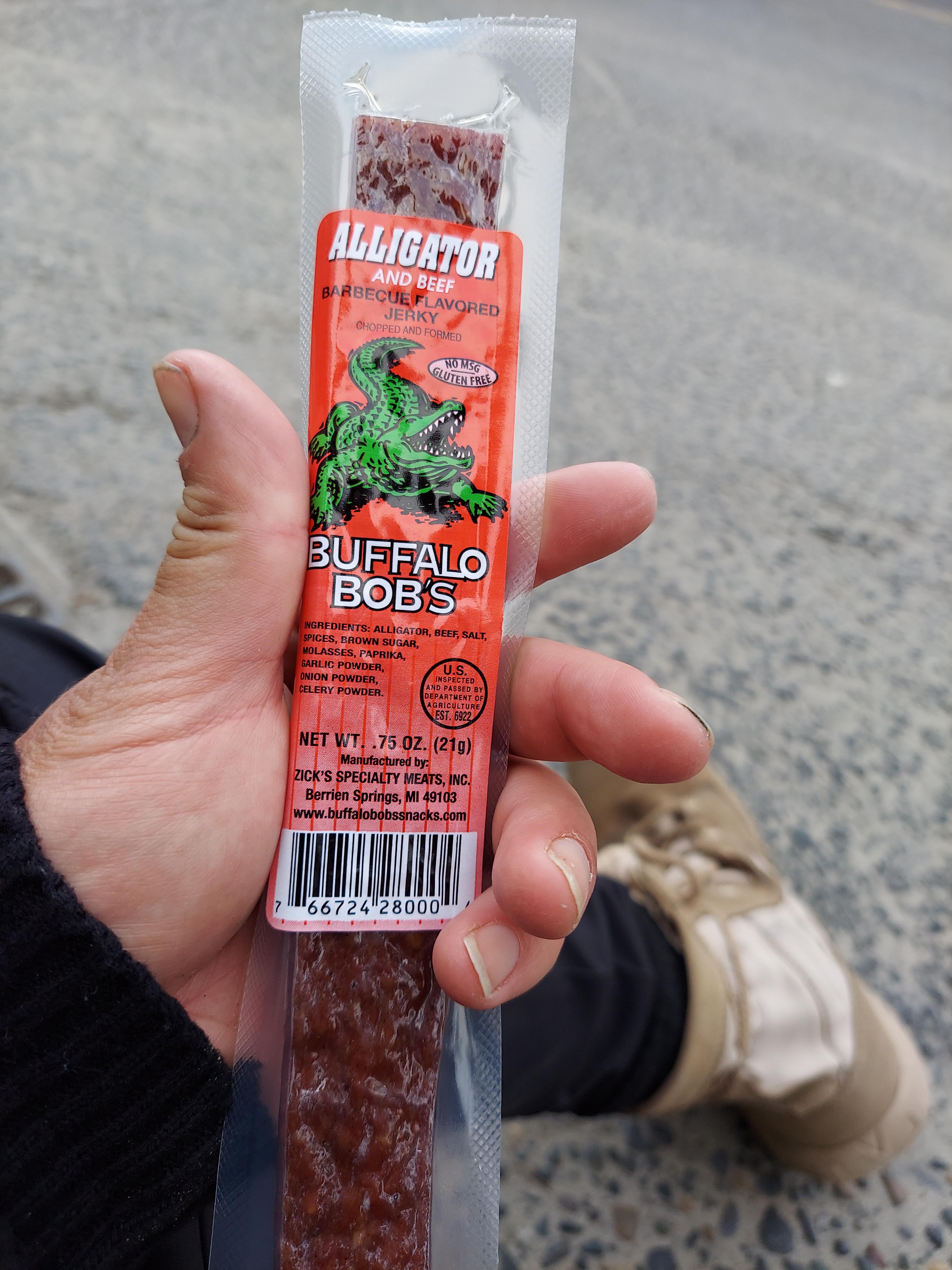 Thanks as usual to the person who bought me Buffalo Bobs alligator