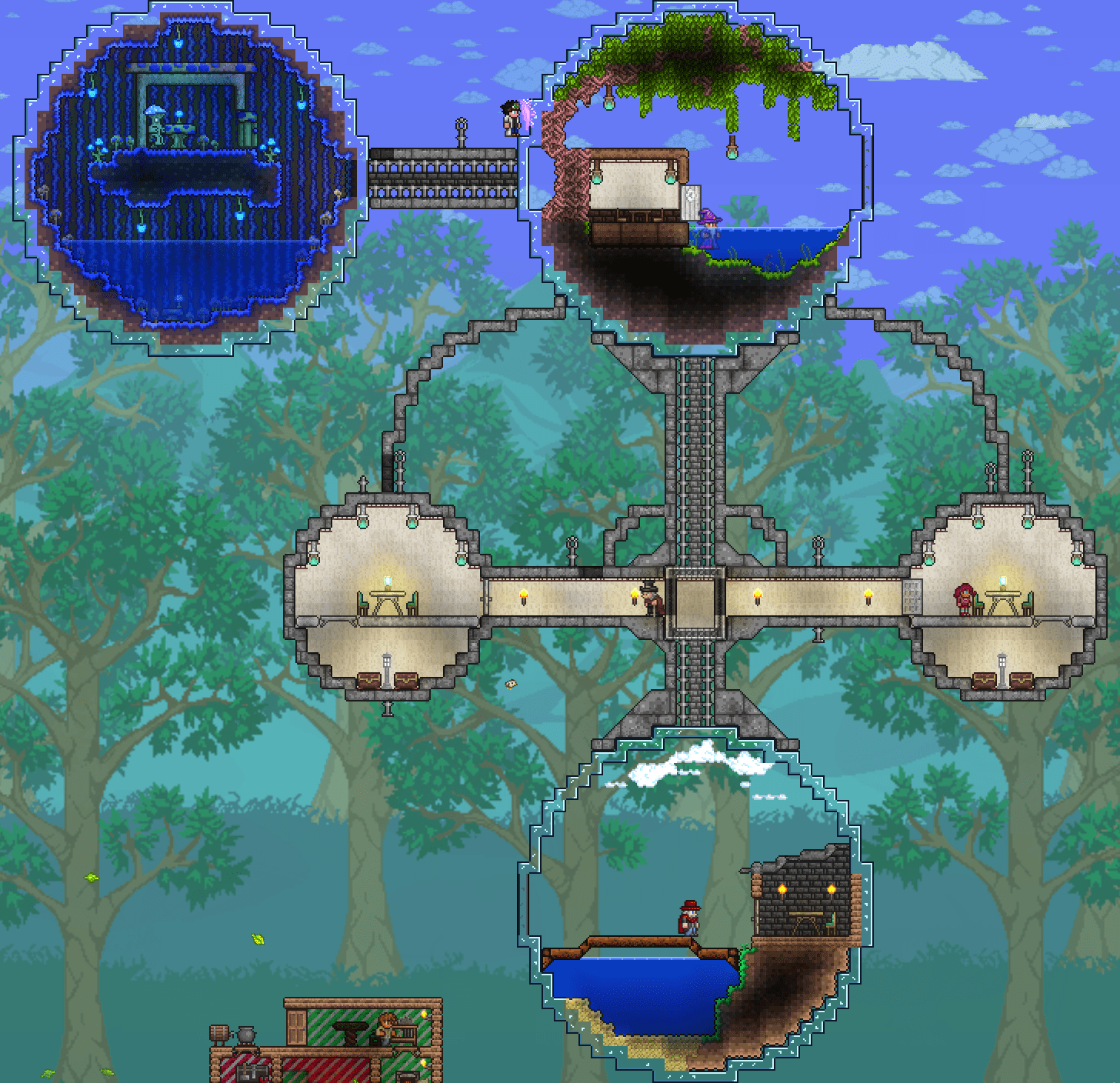 A cool space thing i built r/Terraria