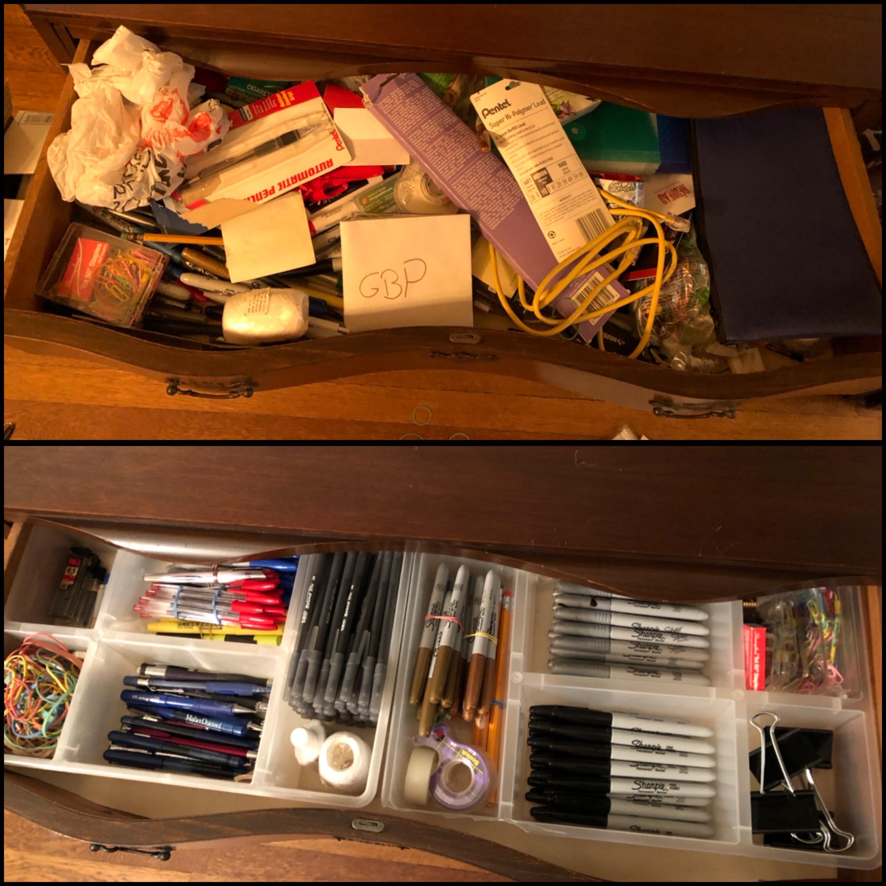 Did THE drawer, and now it looks like I have an office supply store l