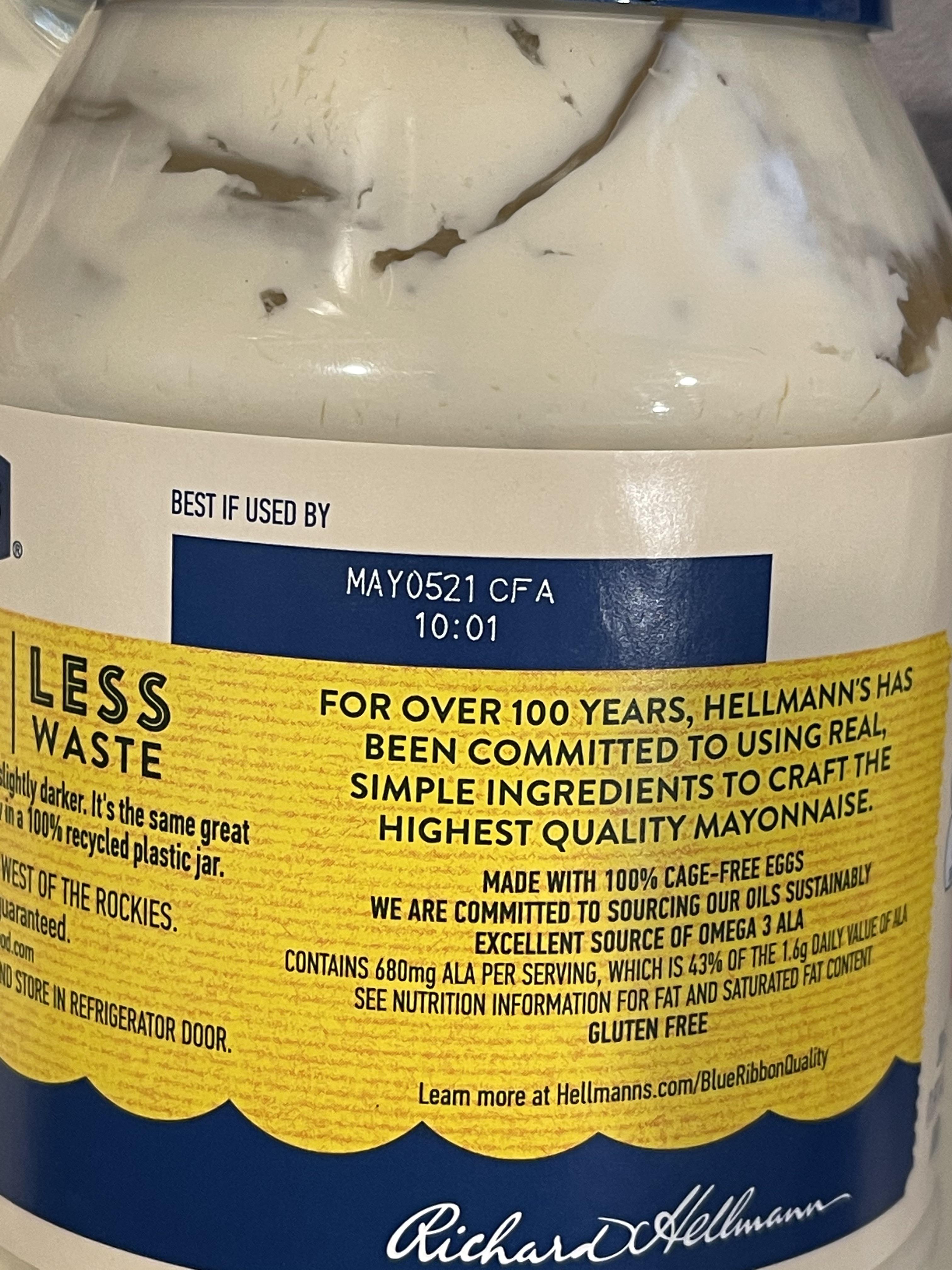 The expiration date on my mayo r/mildlyinteresting
