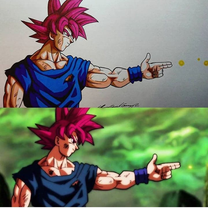SSG Goku By AdCardAttack! dbz
