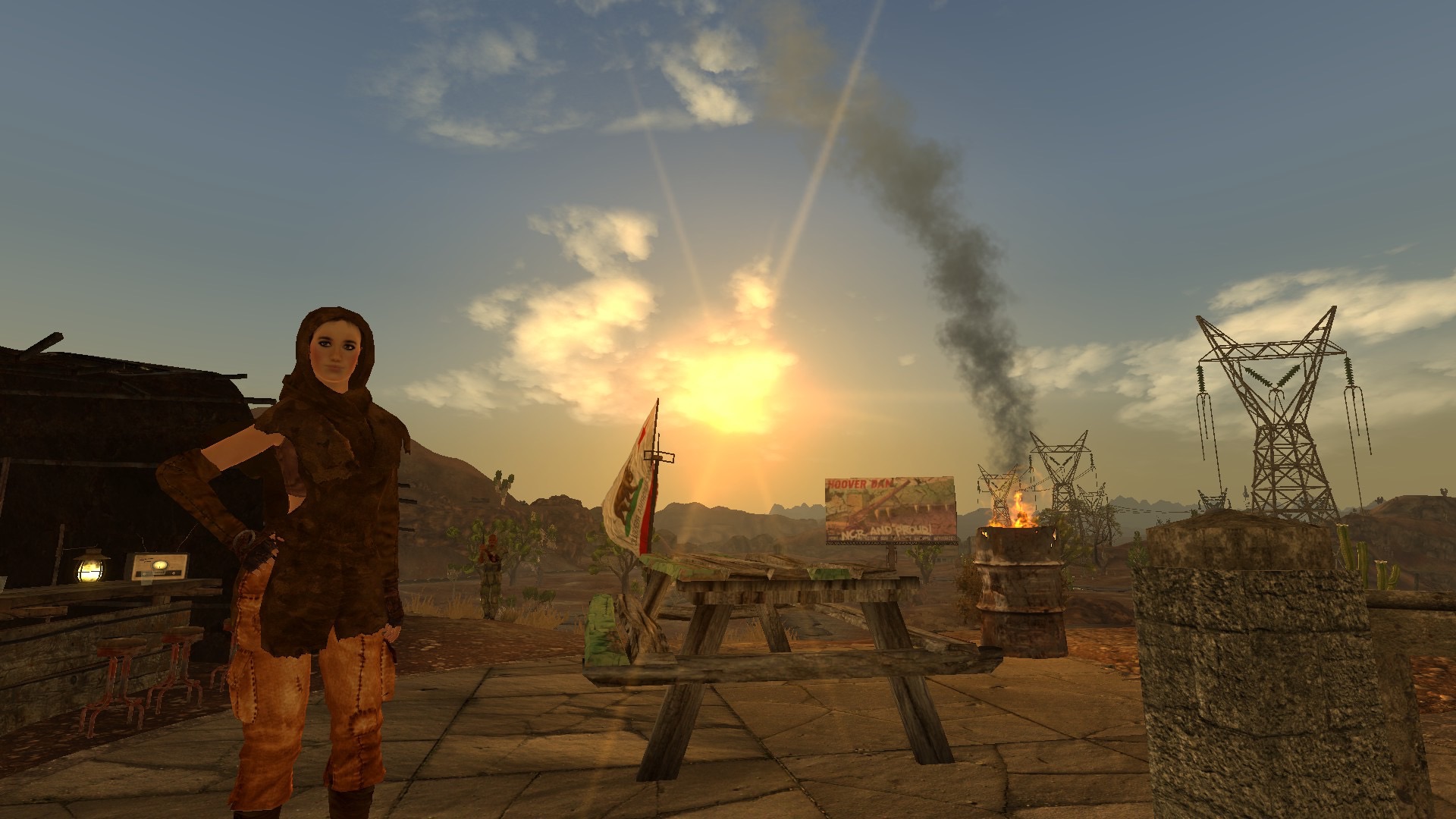 Sunrise at the 188 Trading Post r/fnv