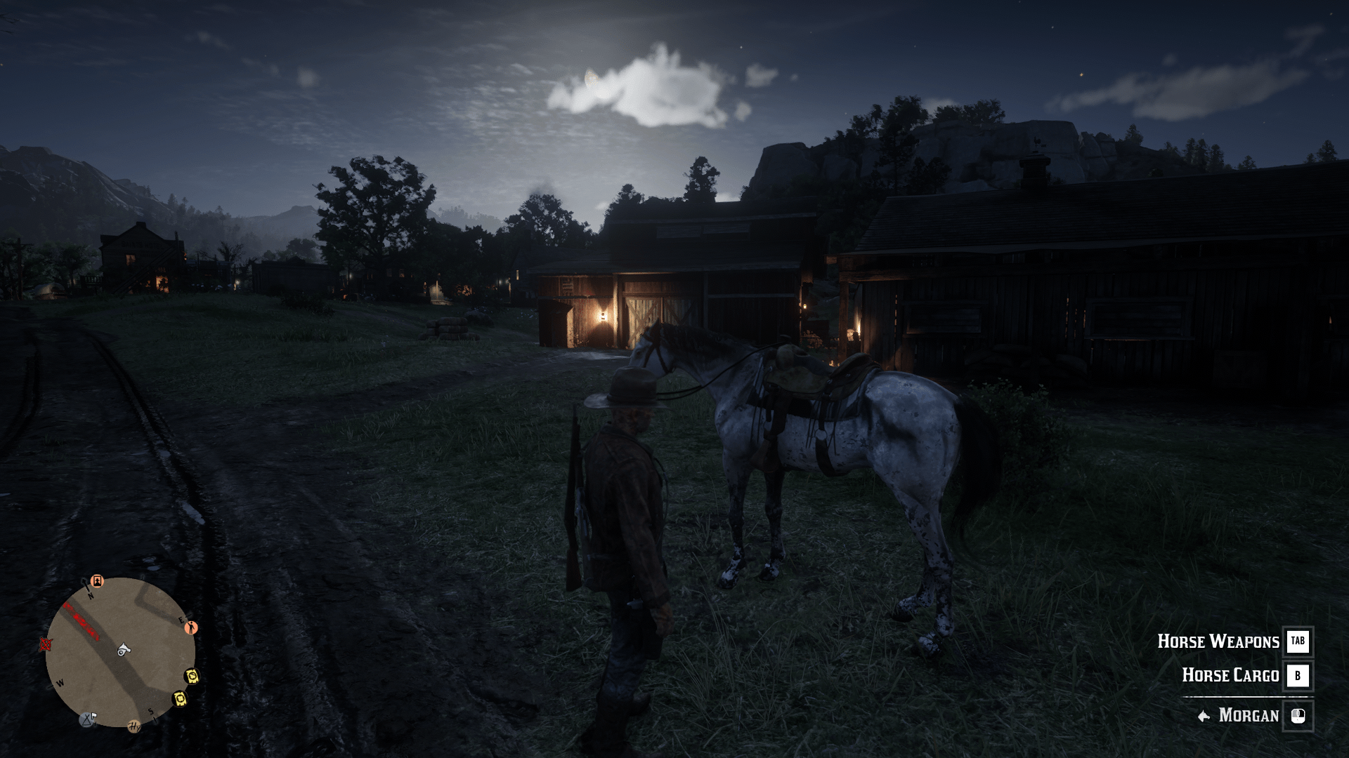 On the PC version of RDR2O how do you move saddle to another horse