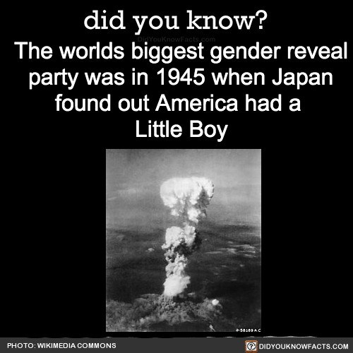 did you know? Gender reveal meme r/HistoryMemes