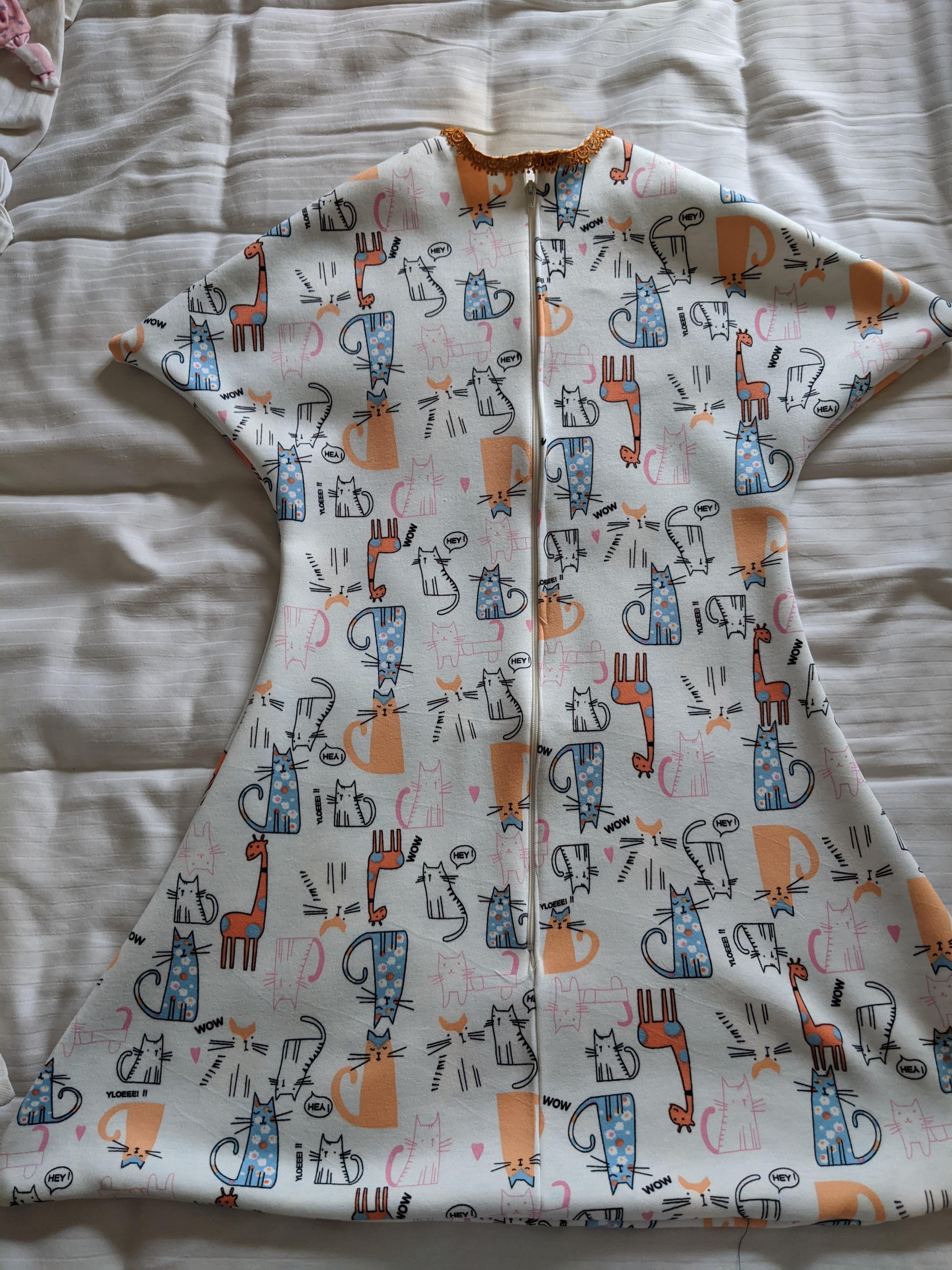 I made the 'Zipadde Zip' swaddle for my 5 month old. Material cost were