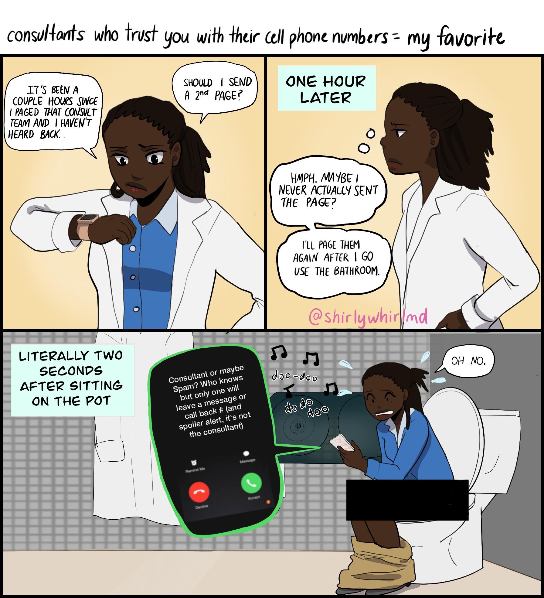 Young Woman Sitting On Toilet In Public Bathroom Portrait