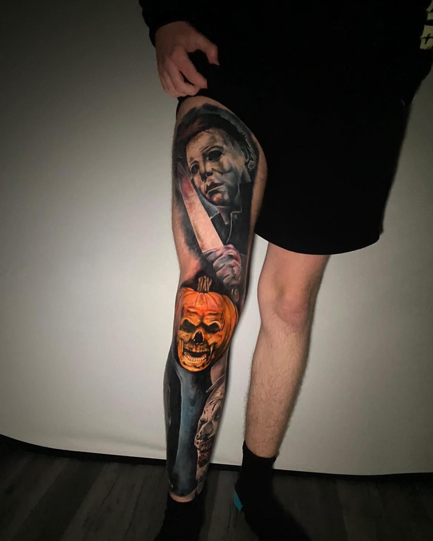 Michael Myers Mask Tattoo