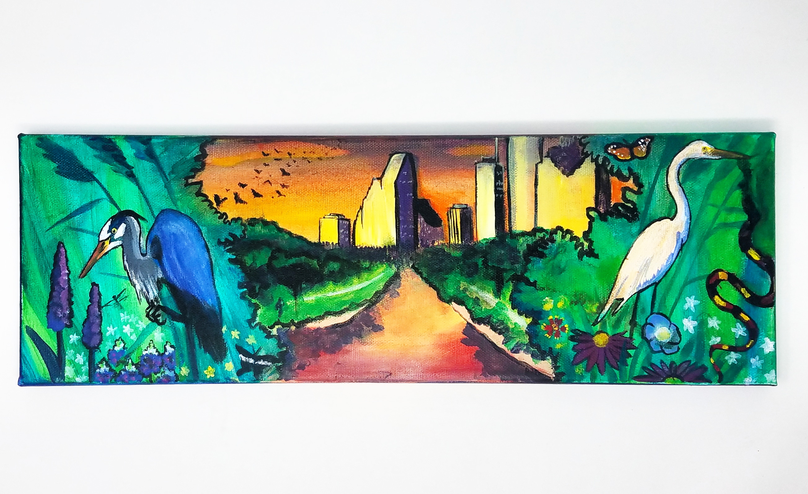 A little painting I did of Houston r/houston