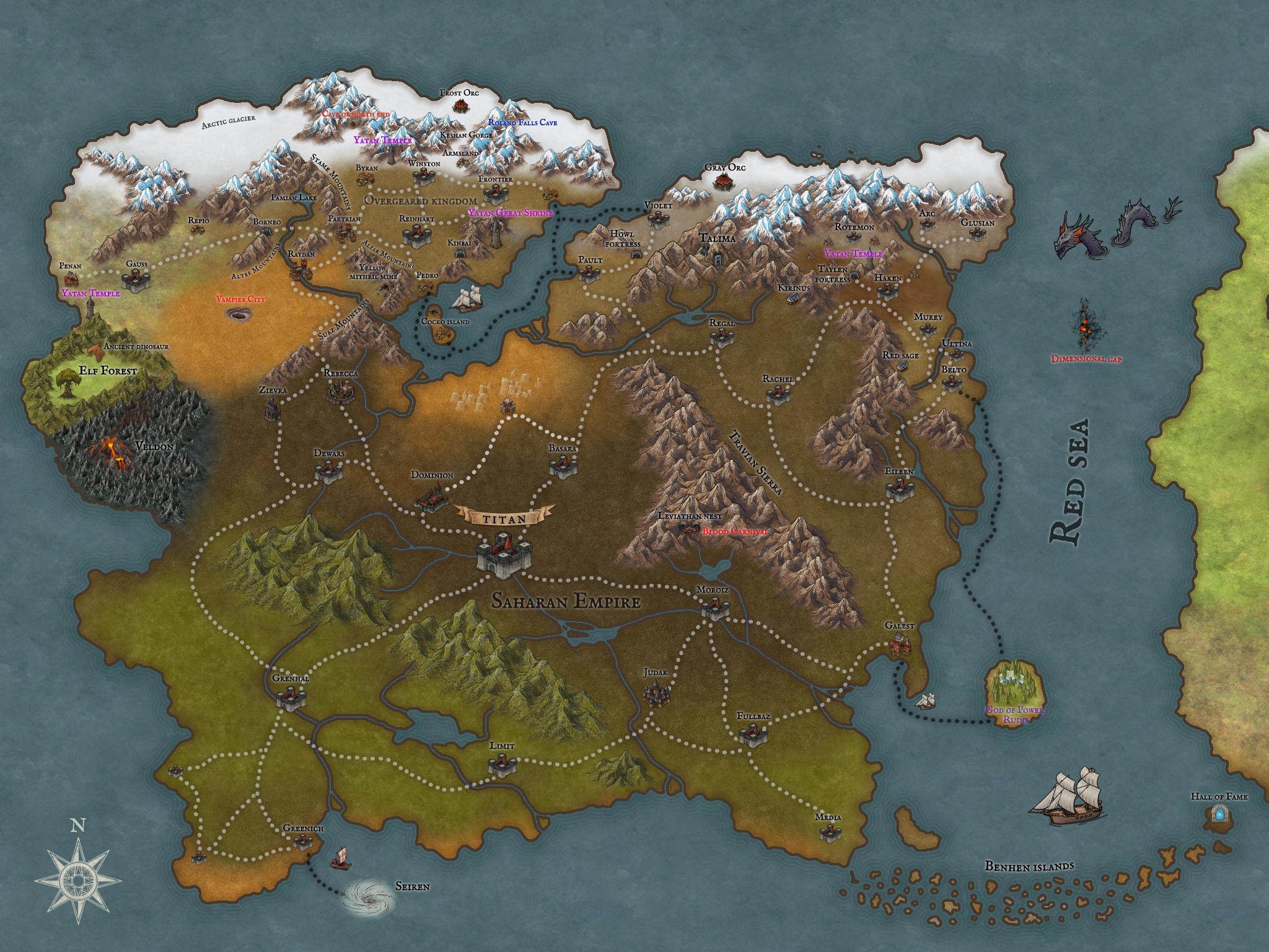 Novel Overgeared map r/inkarnate